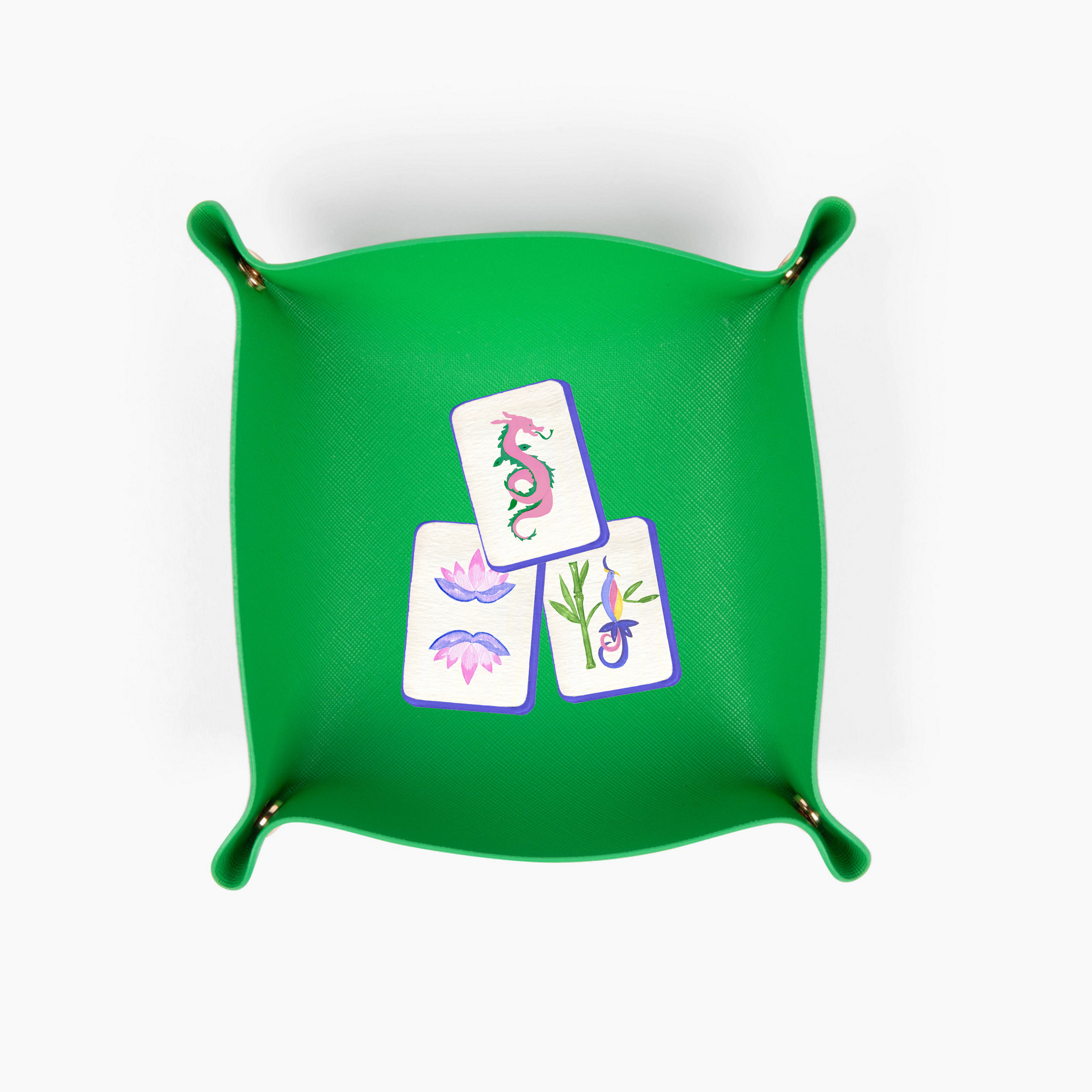 Mahjong tile gift Trinket Gift tray mahjong catchall
