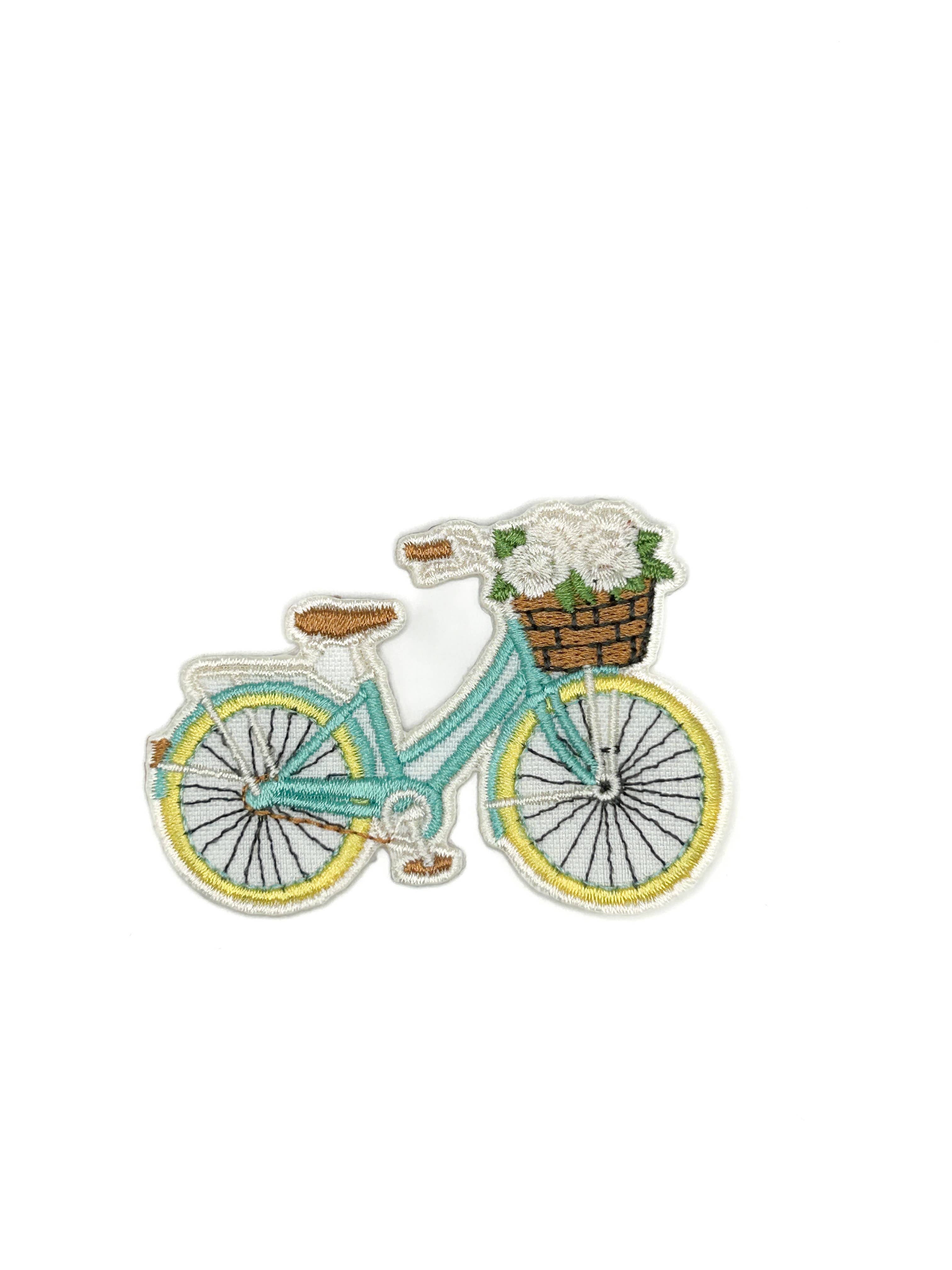 Embroidered Bicycle Iron-On Patch