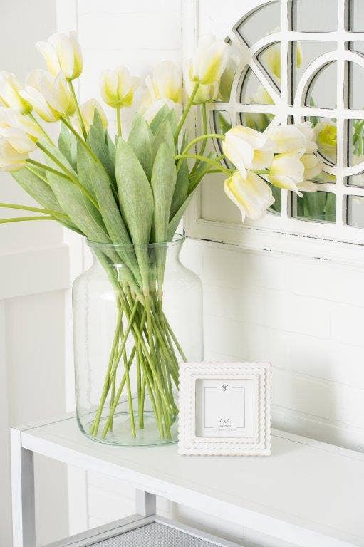 Wood Scallop Frame - 6" x 6", Square