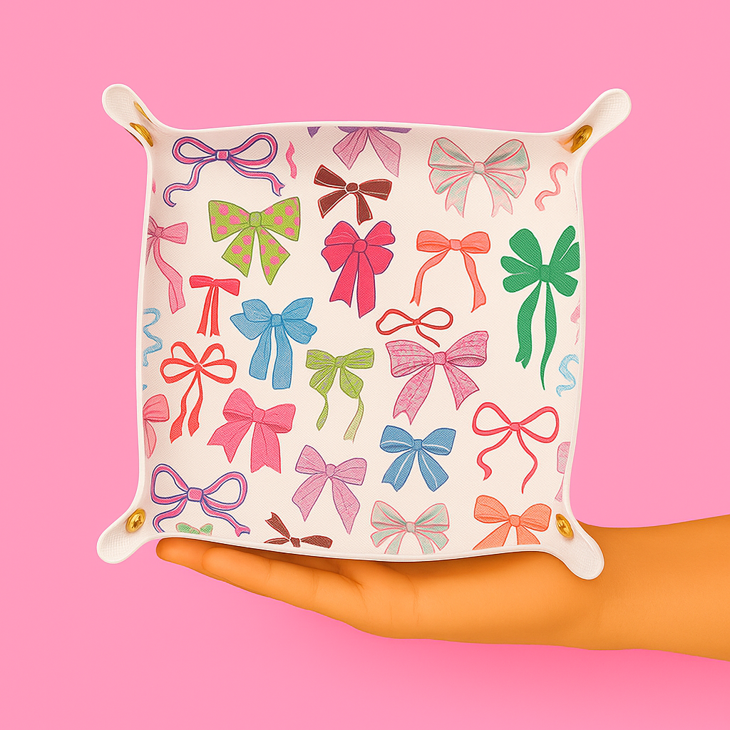 Colorful Bow Trinket Tray