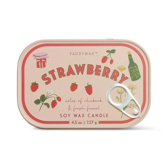 Strawberry - Bistro Tin 4.5 oz Candle
