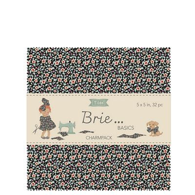 Tilda - Brie Basics Charm Pack, 5" Squares