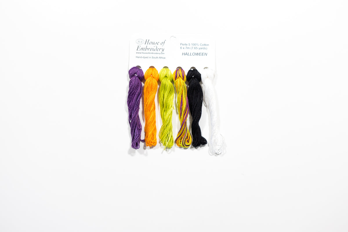 Halloween - Cotton Perle #5 Thread Set (5 Mini Skeins)