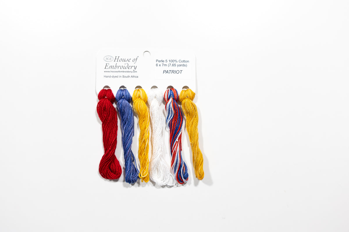 Patriot - Cotton Perle #5 Thread Set (5 Mini Skeins)