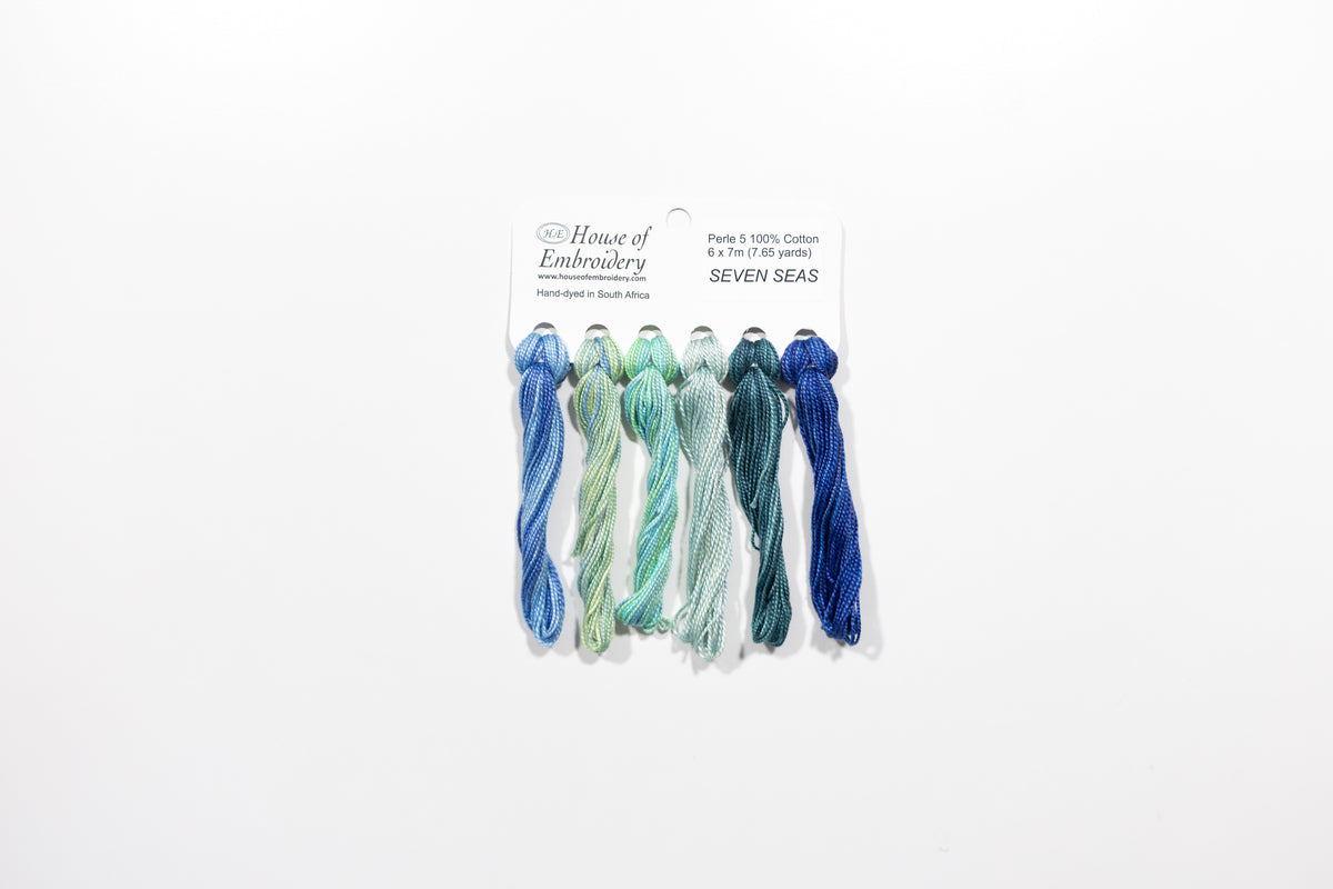 Seven Seas - Cotton Perle #5 Thread Set (5 Mini Skeins)