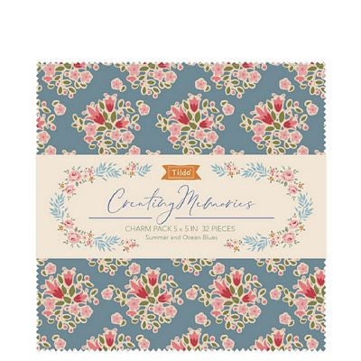 Tilda - Creating Memories Summer Charm Pack, 5" Squares