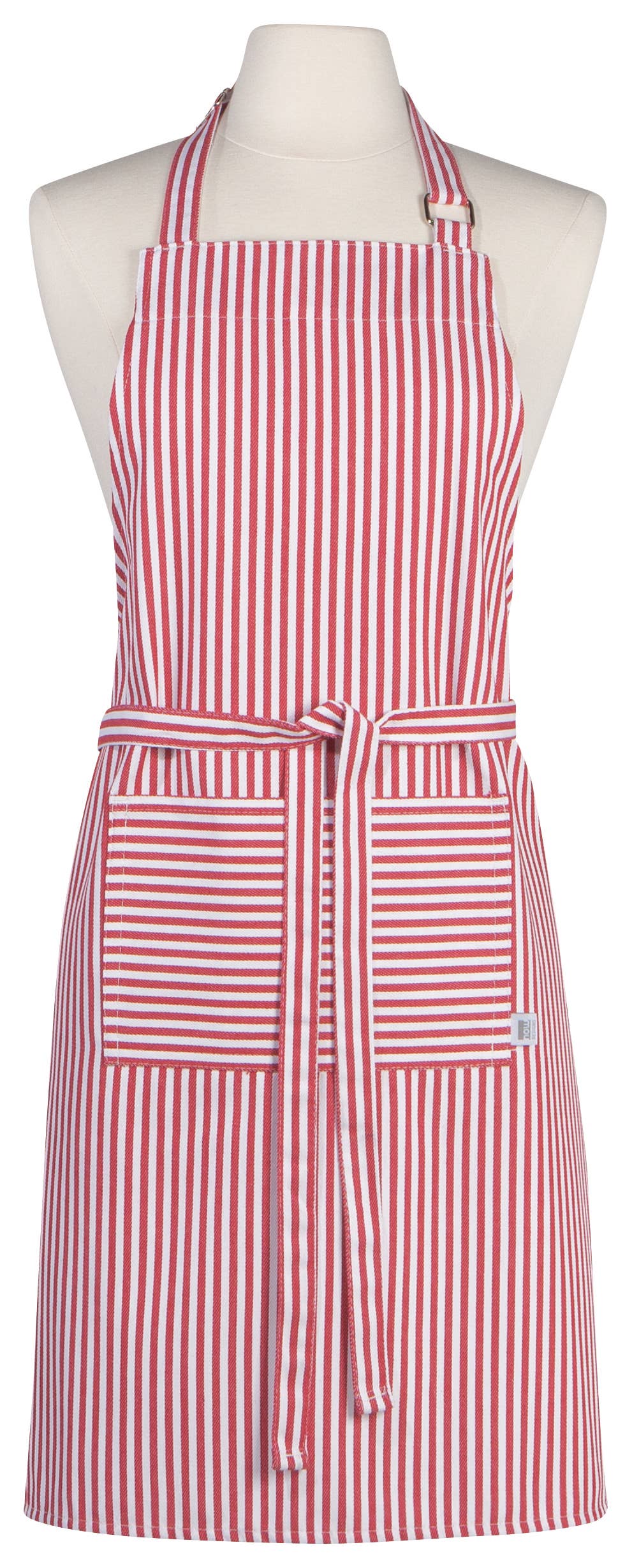Narrow Red Stripe Chef Apron