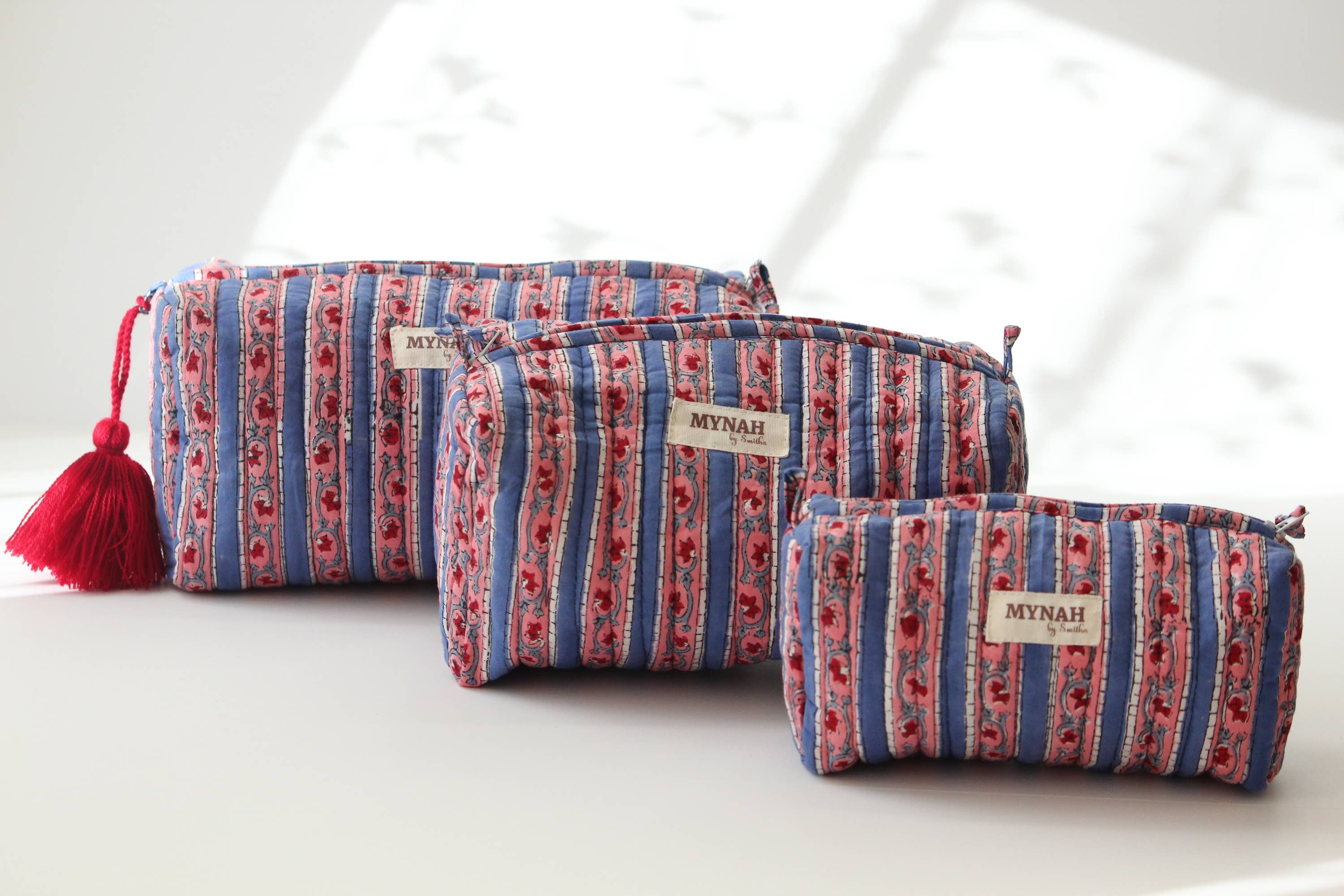 Nantucket Stripe Travel Cosmetic Bag