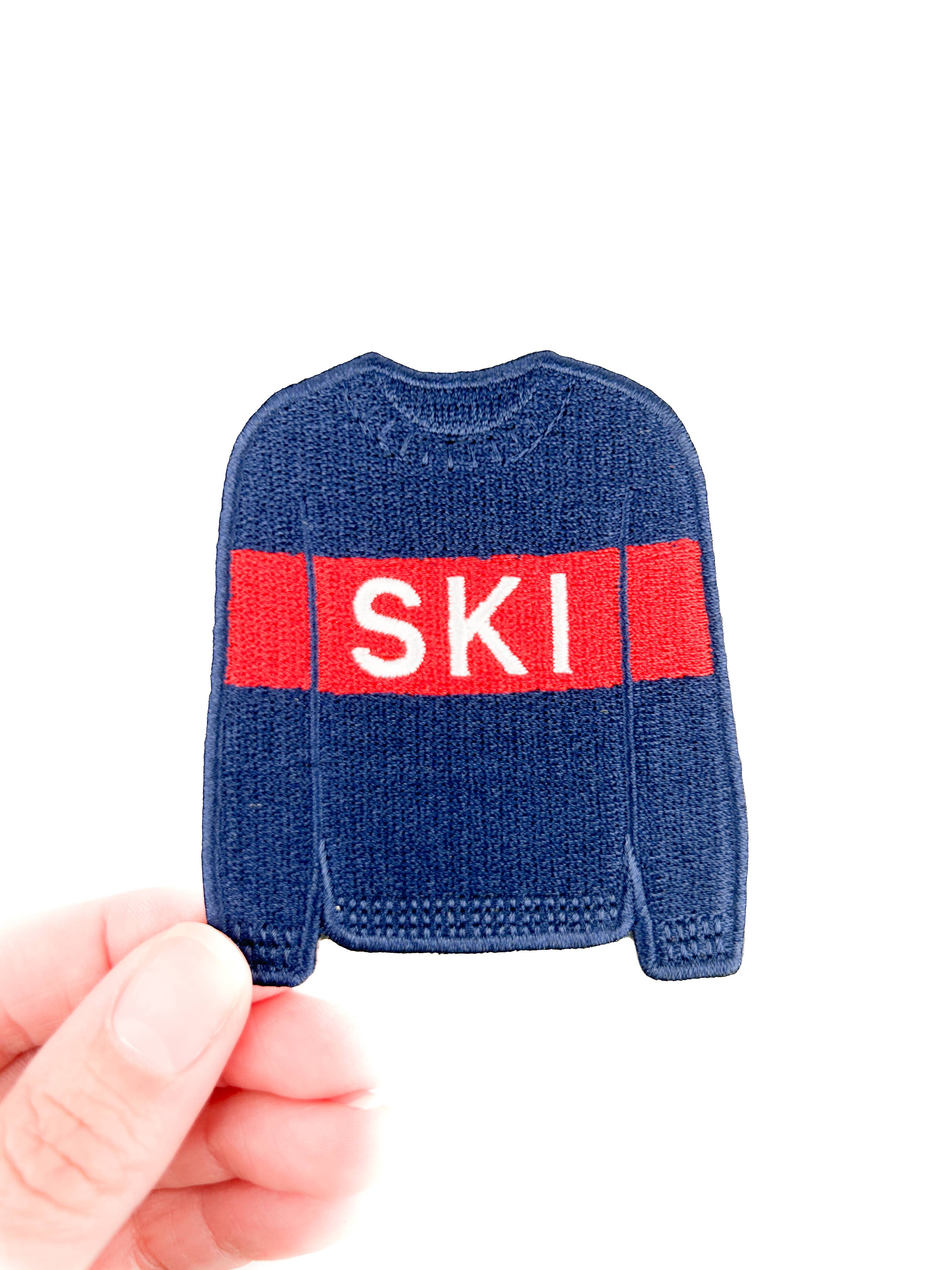 Ski Sweater Iron-On Patch