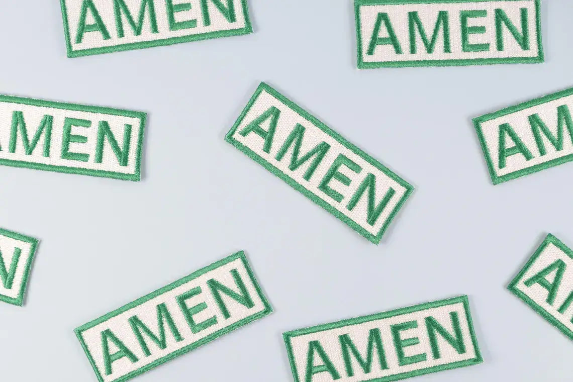 Amen Iron-On Patch