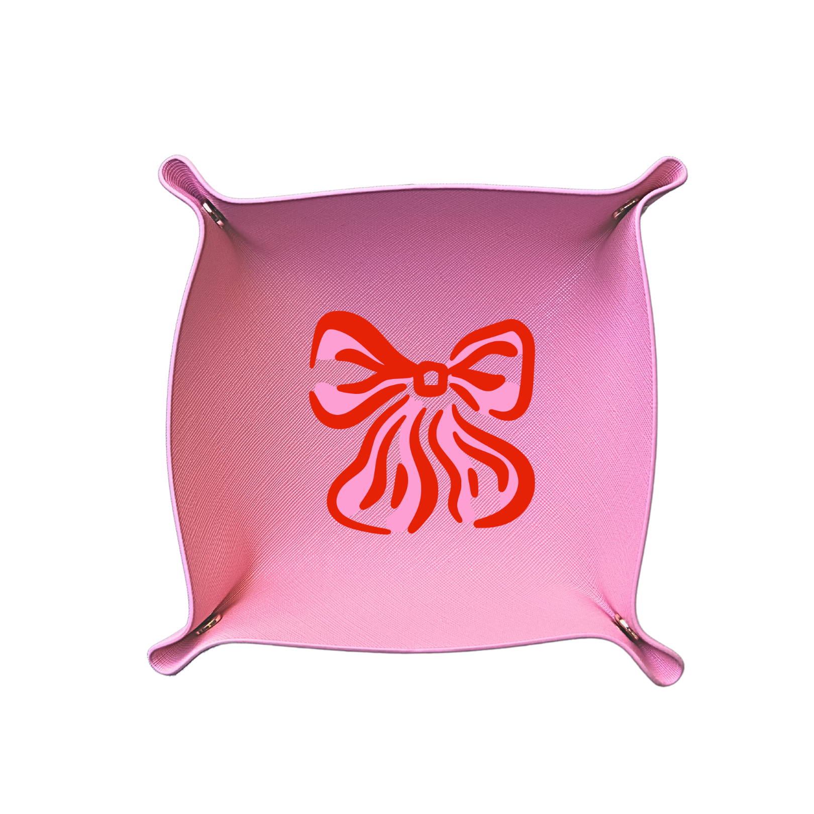 Pink & Red Bow Trinket Tray