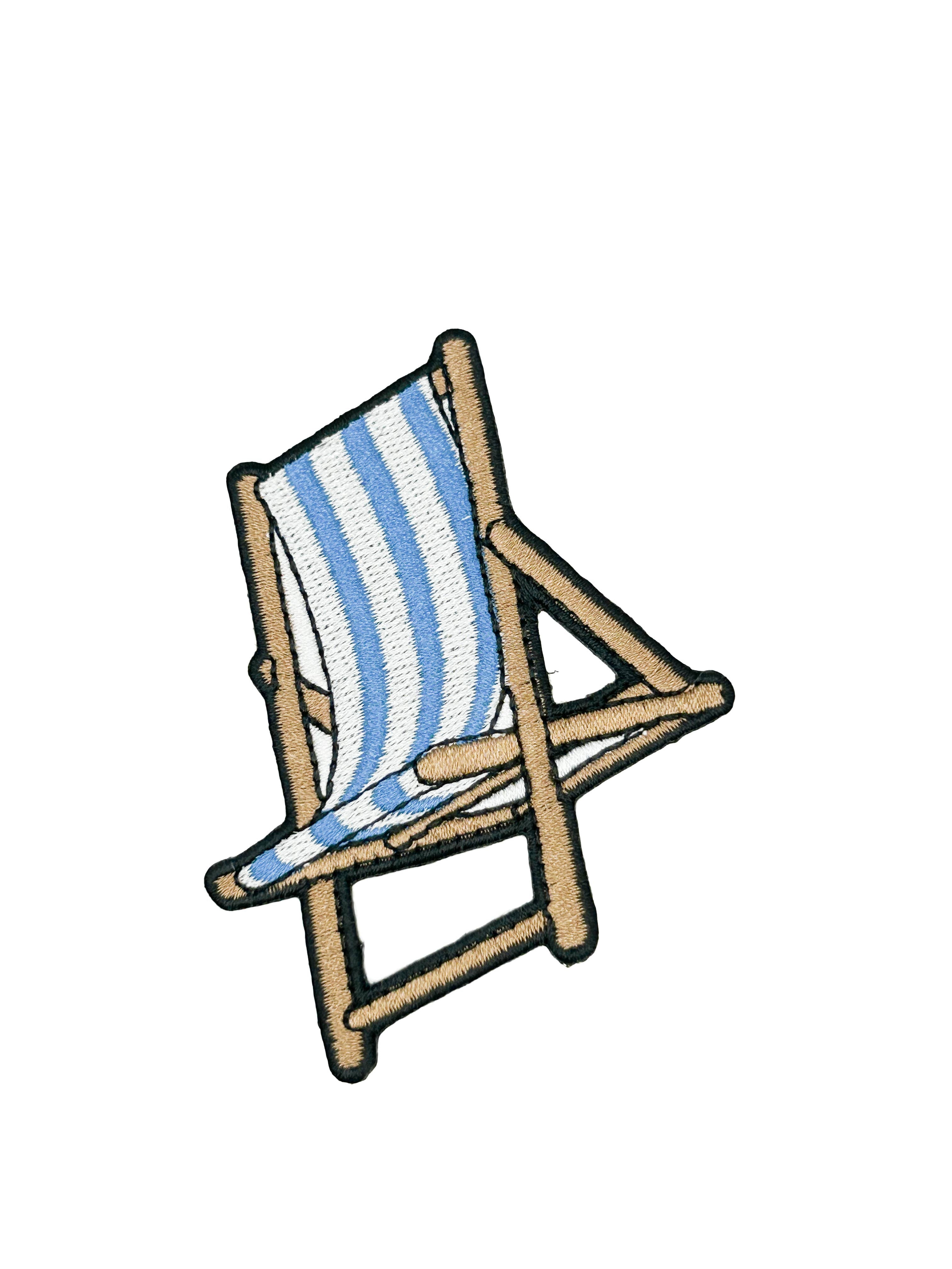 Beach Chair Iron-On Patch