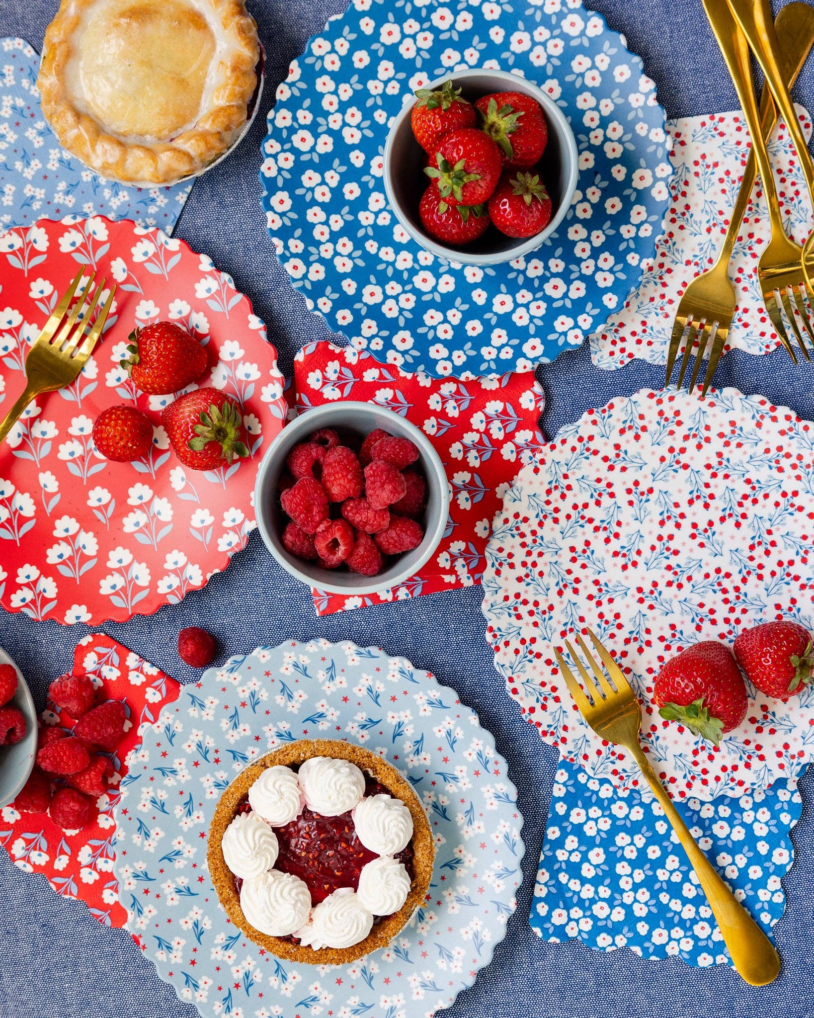Floral Cocktail Paper Napkin Set