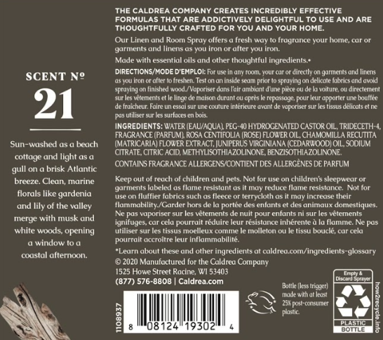 Rosewater Driftwood Linen & Room Spray