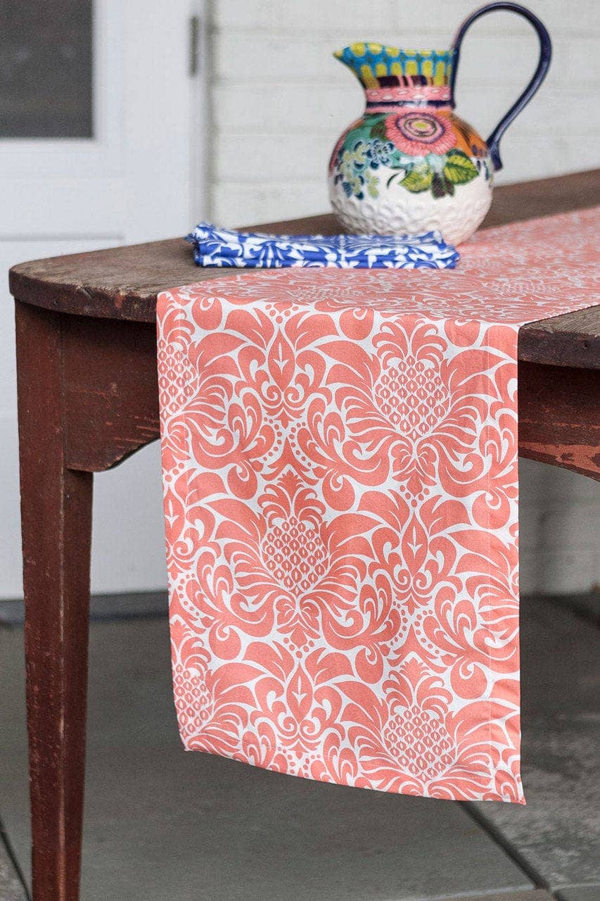 Persimmon Peach Table Runner