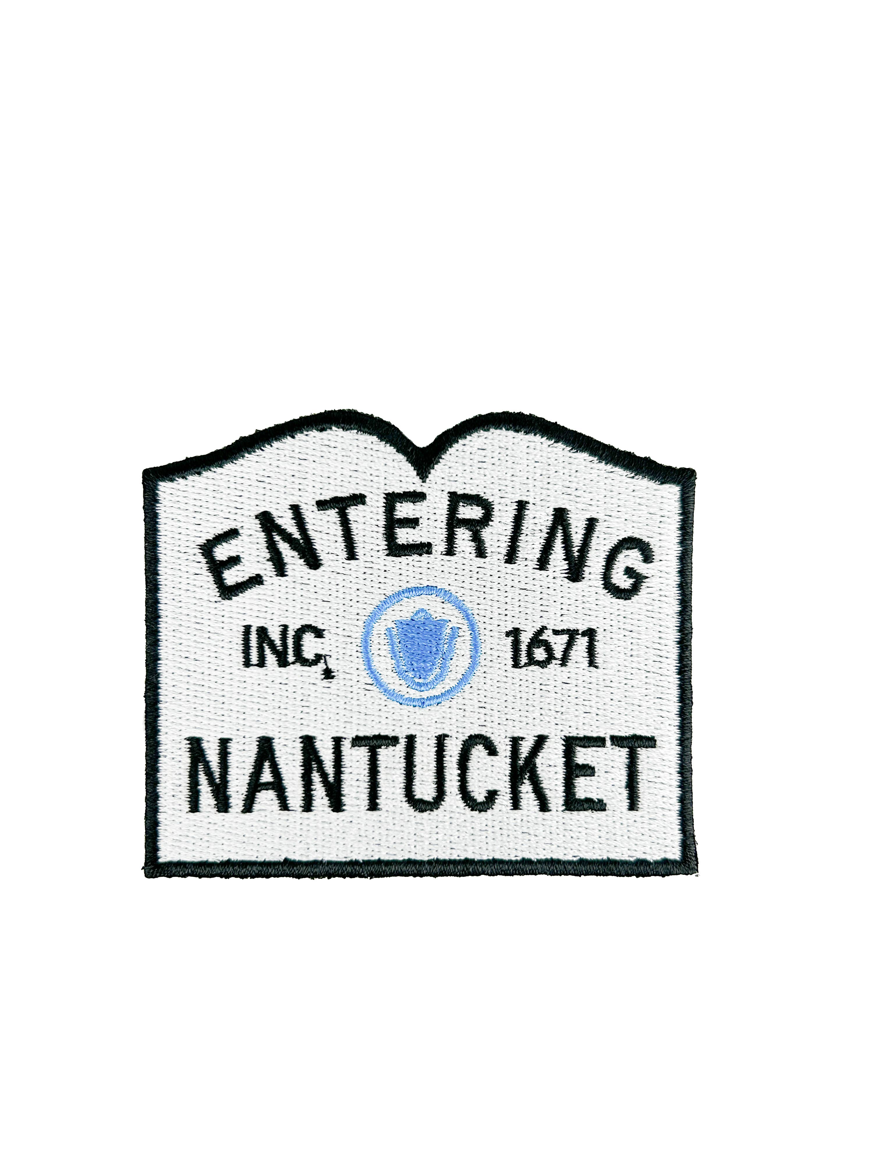 Nantucket Town Sign Iron-On Patch