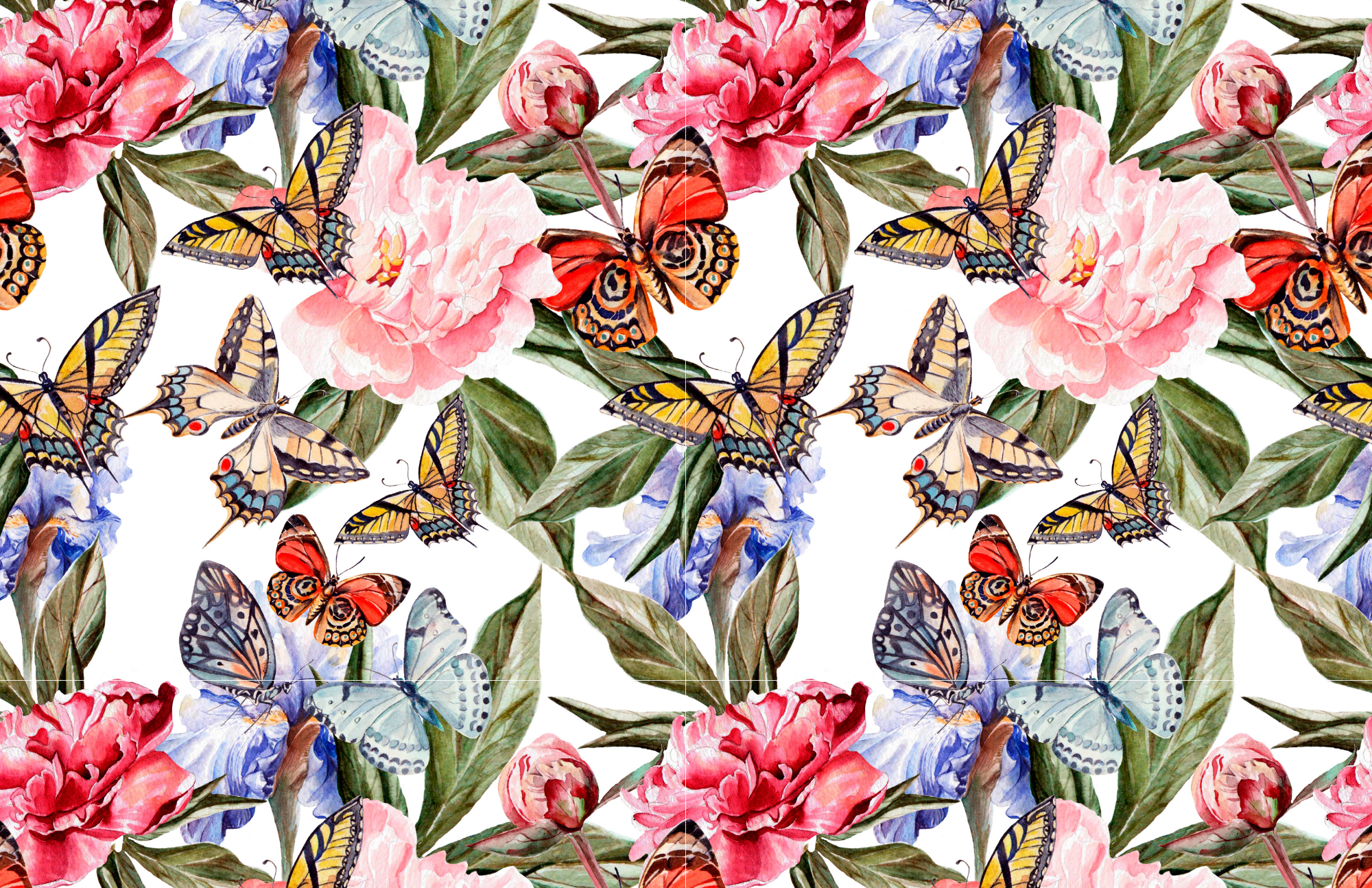 Fab Floral Tray Inserts Vol 2, 11 x 17, set of 10