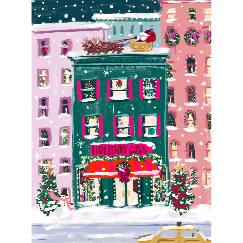 City Sidewalks 1000 Piece Holiday Christmas Puzzle