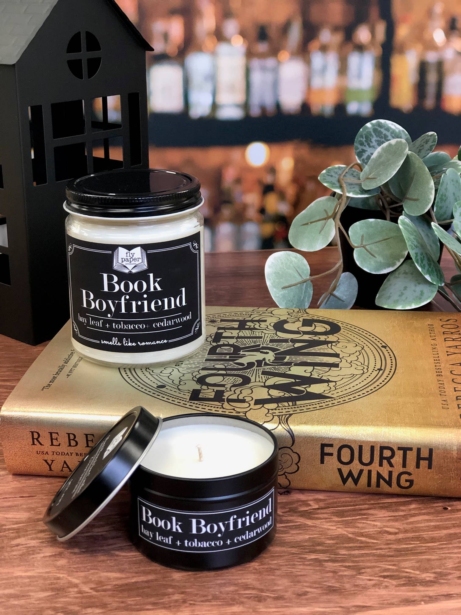 Book Boyfriend Soy Candle (4 oz) - Bay Leaf + Cedarwood + Tobacco