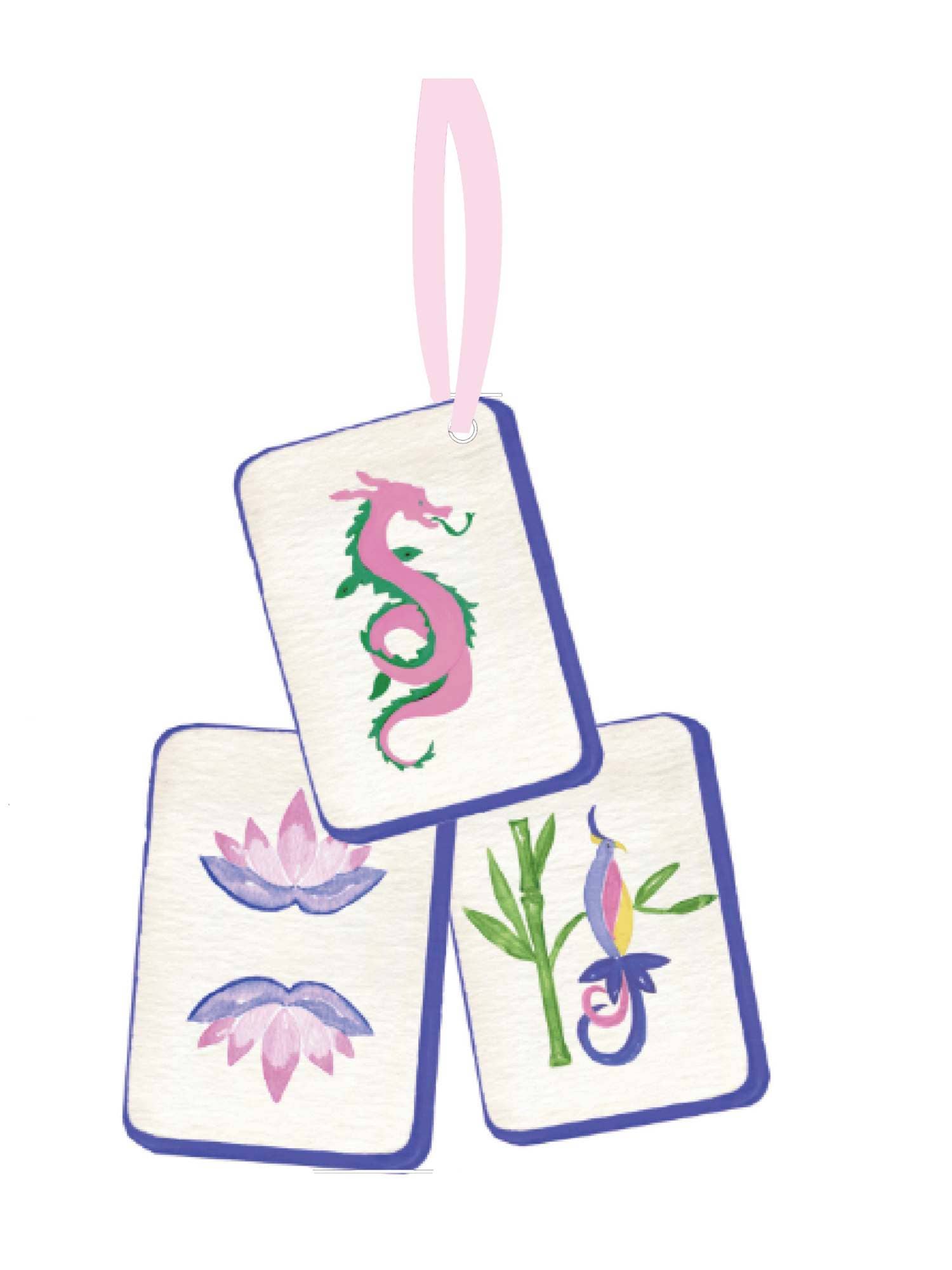 Mahjong Christmas Ornament