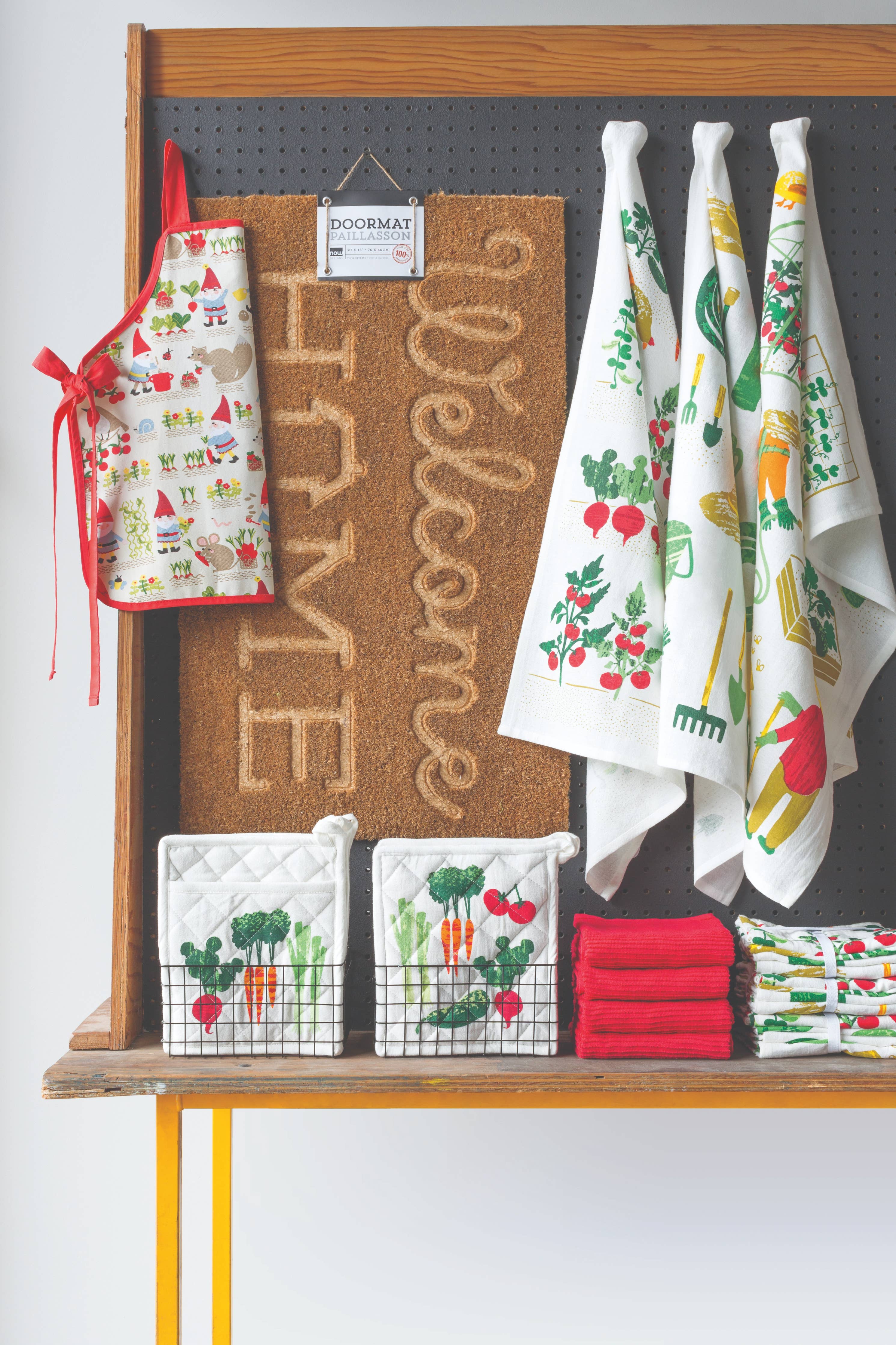 Red Ripple Turkish Cotton Dishtowel