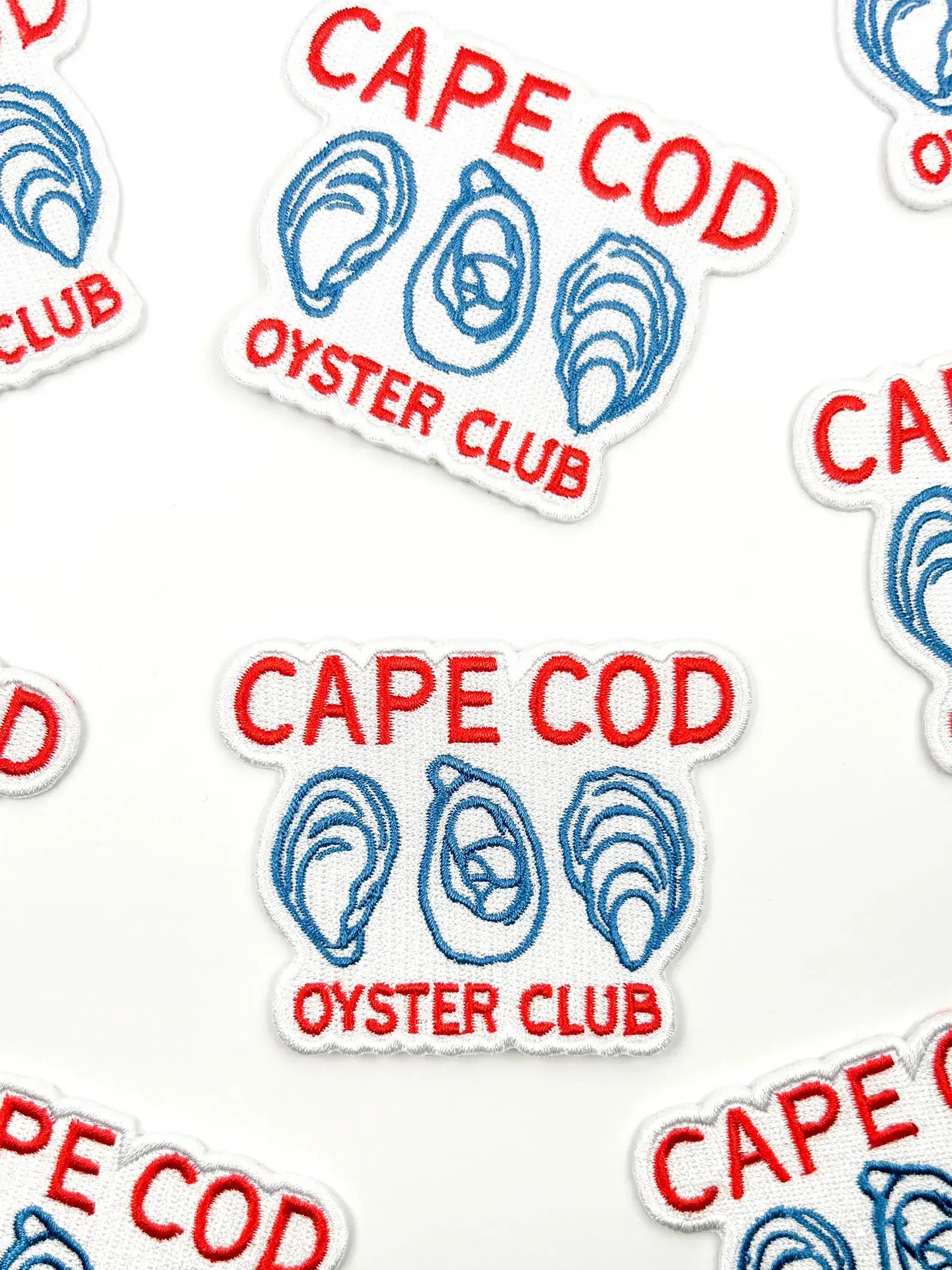 Cape Cod Oyster Club Patch – Coastal Embroidered Iron On