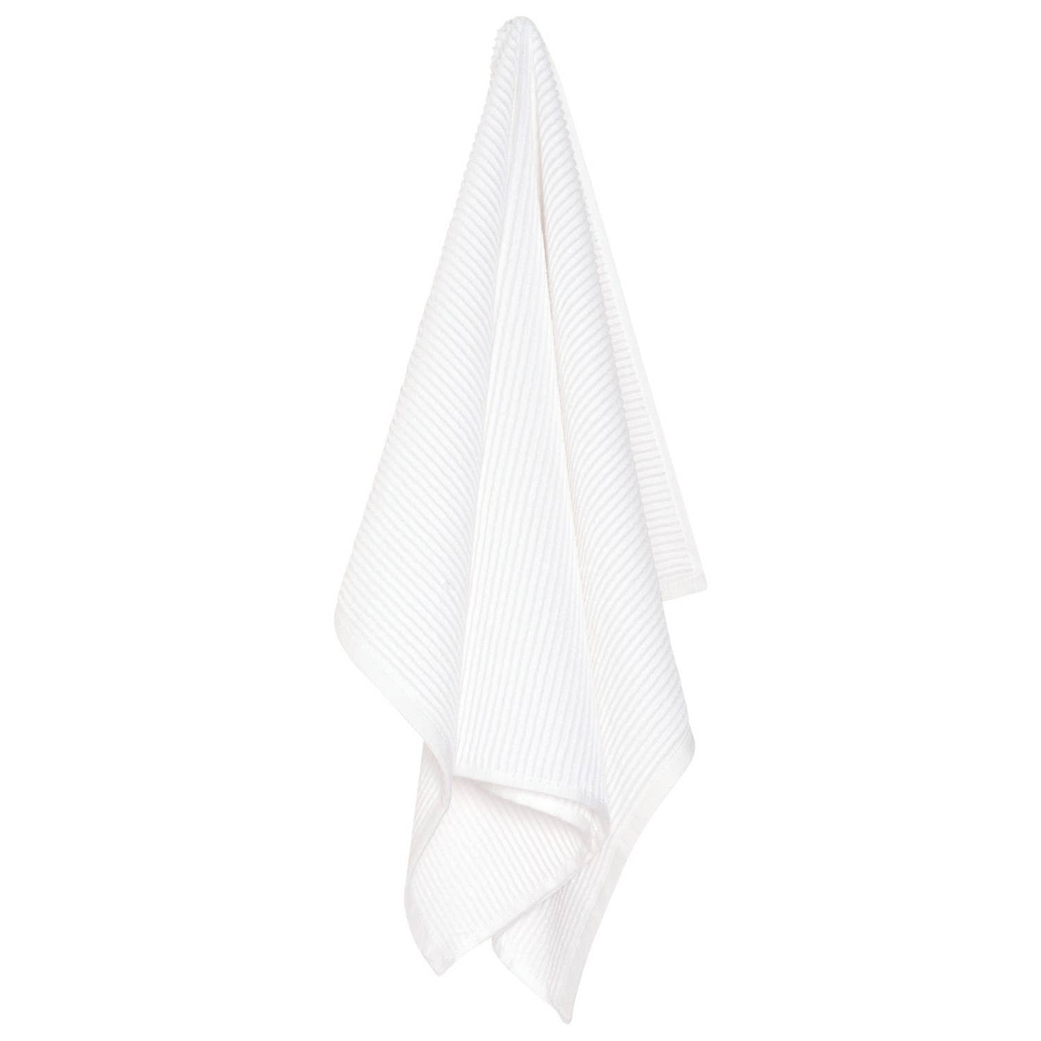 White Ripple Turkish Cotton Dishtowel