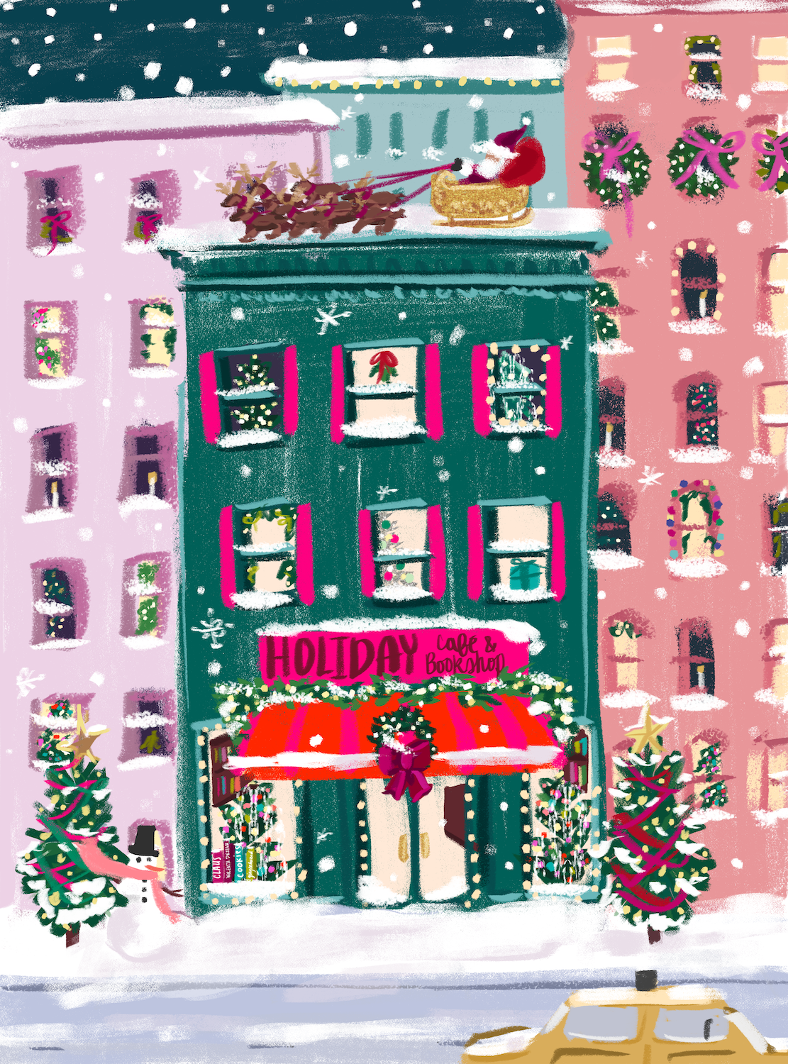 City Sidewalks 1000 Piece Holiday Christmas Puzzle