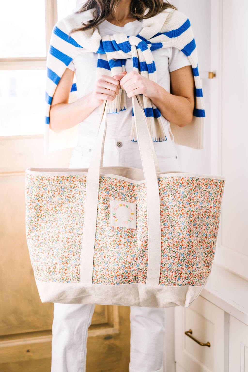 Floral Canvas Tote