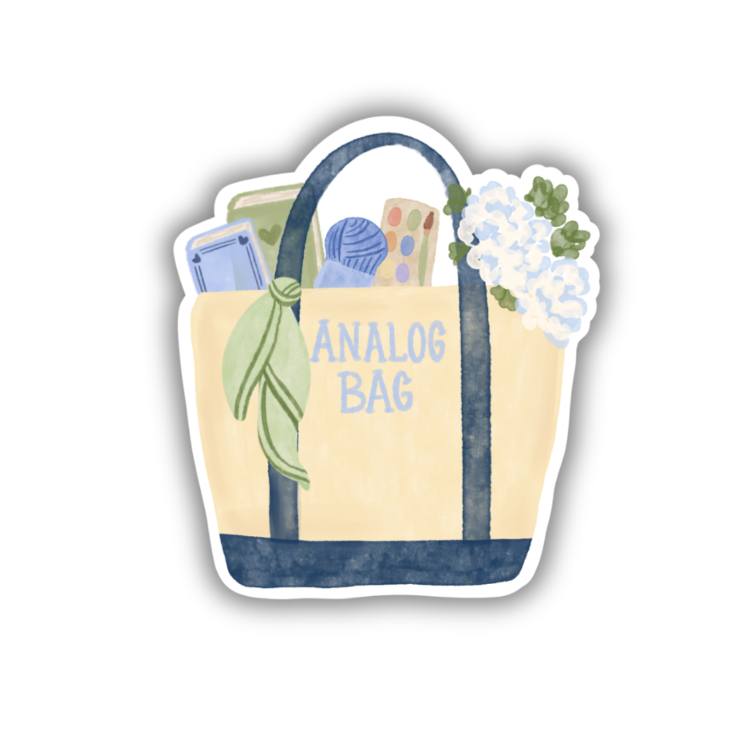 Analog Bag Tote Sticker