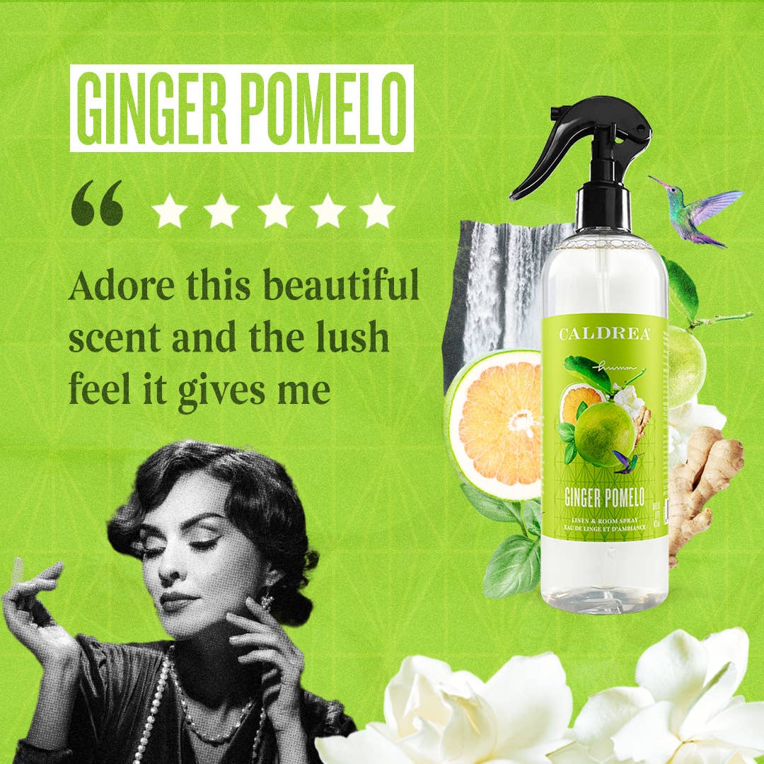 Ginger Pomelo Linen & Room Spray with Essential Oils