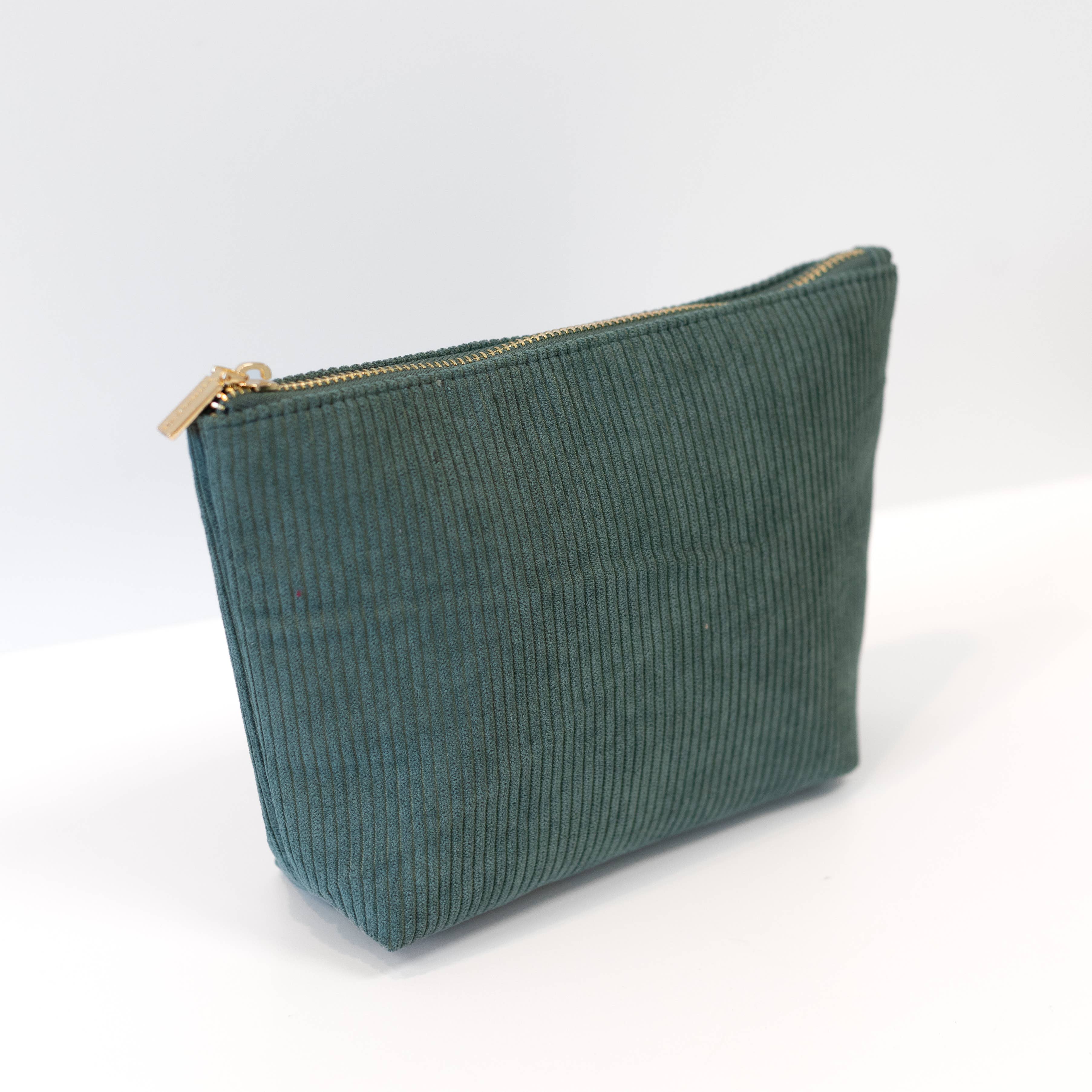 Jade Corduroy Carry-All Pouch