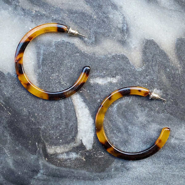 Thick Tortoise Hoops