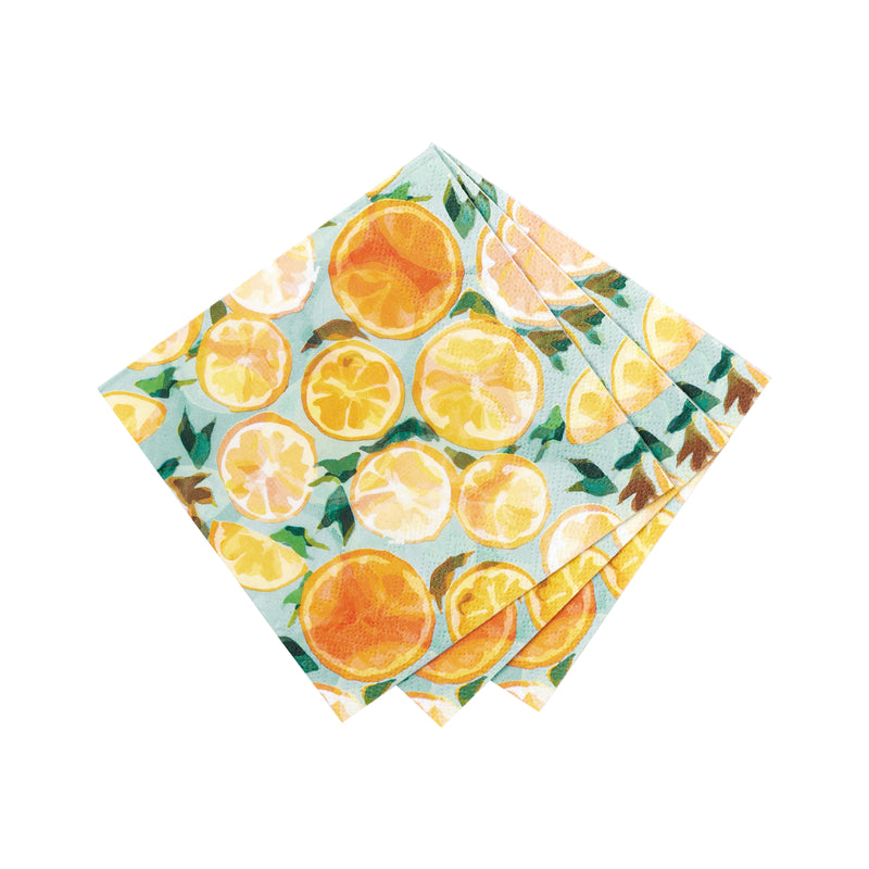 Lemon Slices Paper Cocktail Napkins