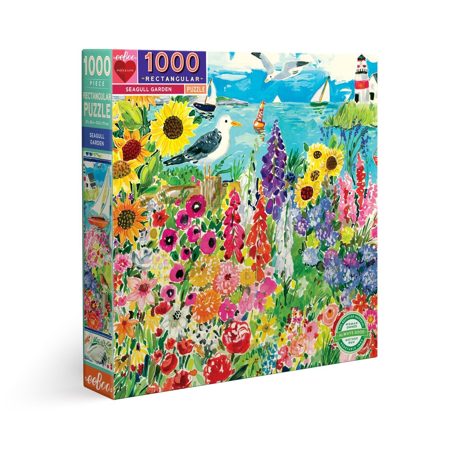 Seagull Garden 1000 Piece Rectangle Puzzle