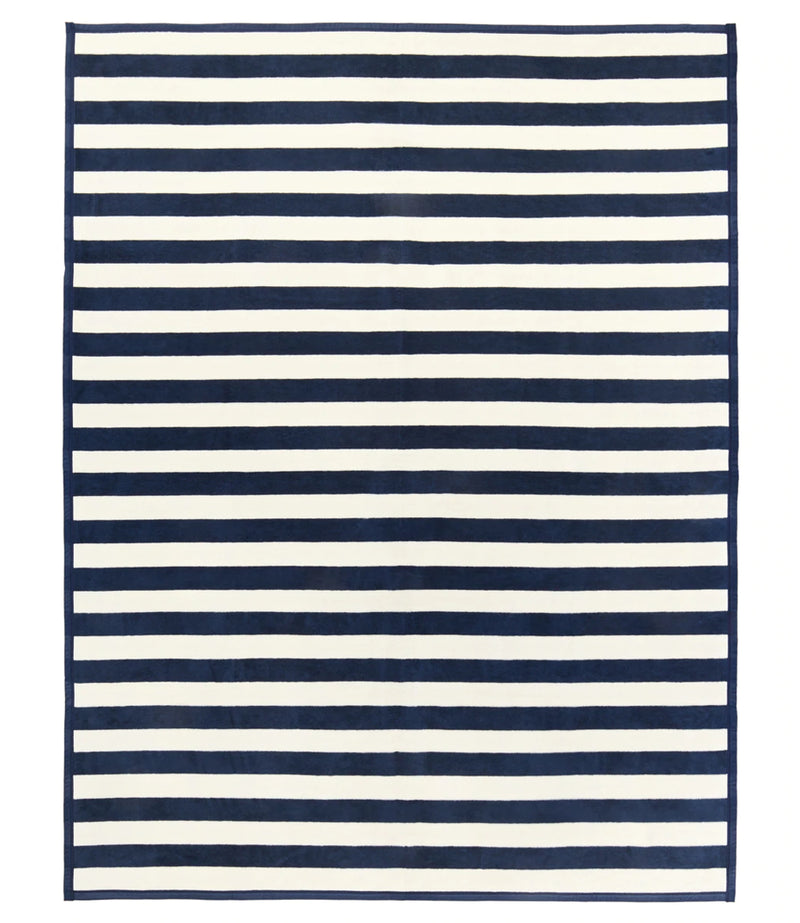 Classic Navy Stripe Original Blanket Chappy Wrap