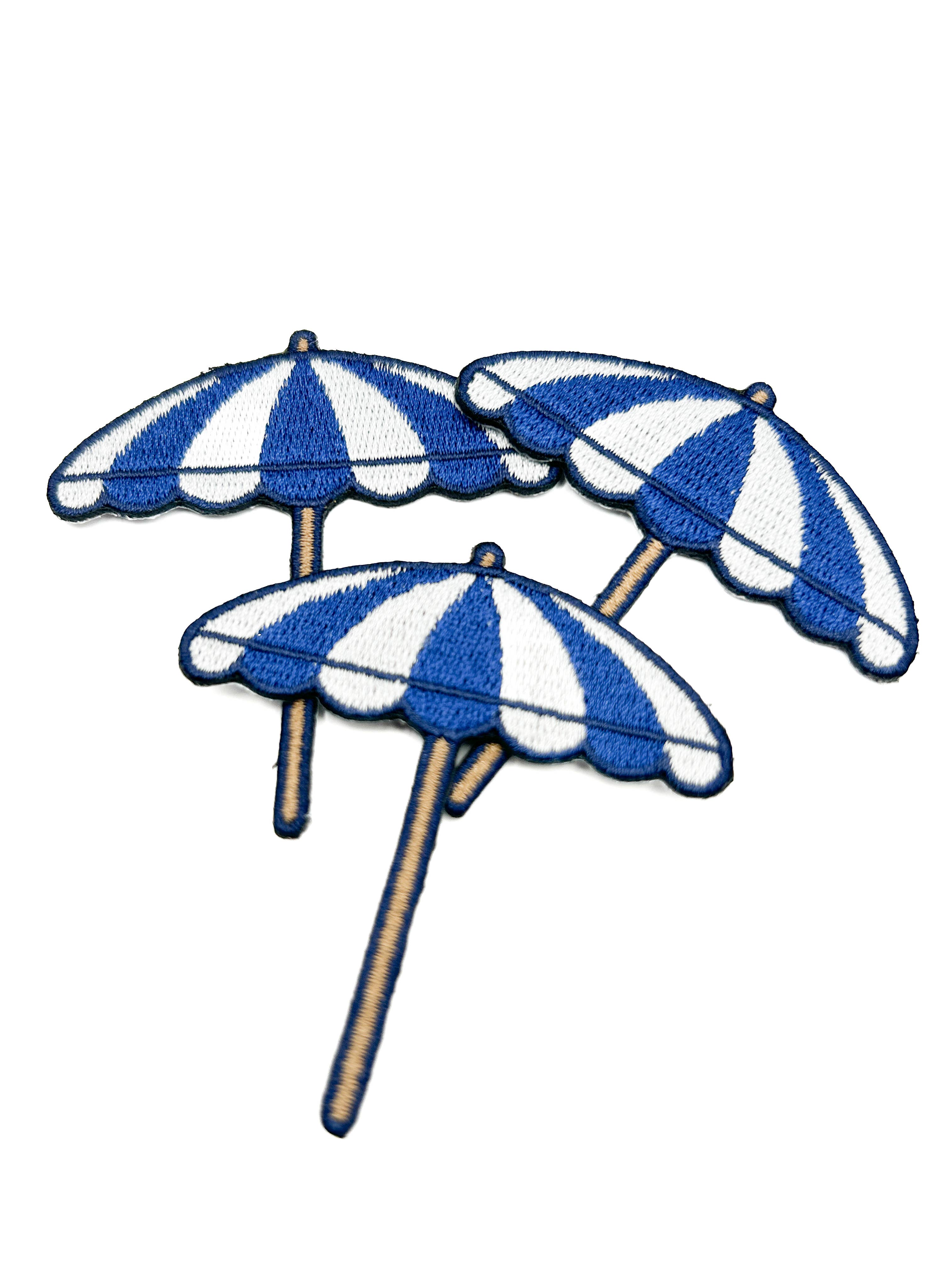 Beach Umbrella Iron-On Patch