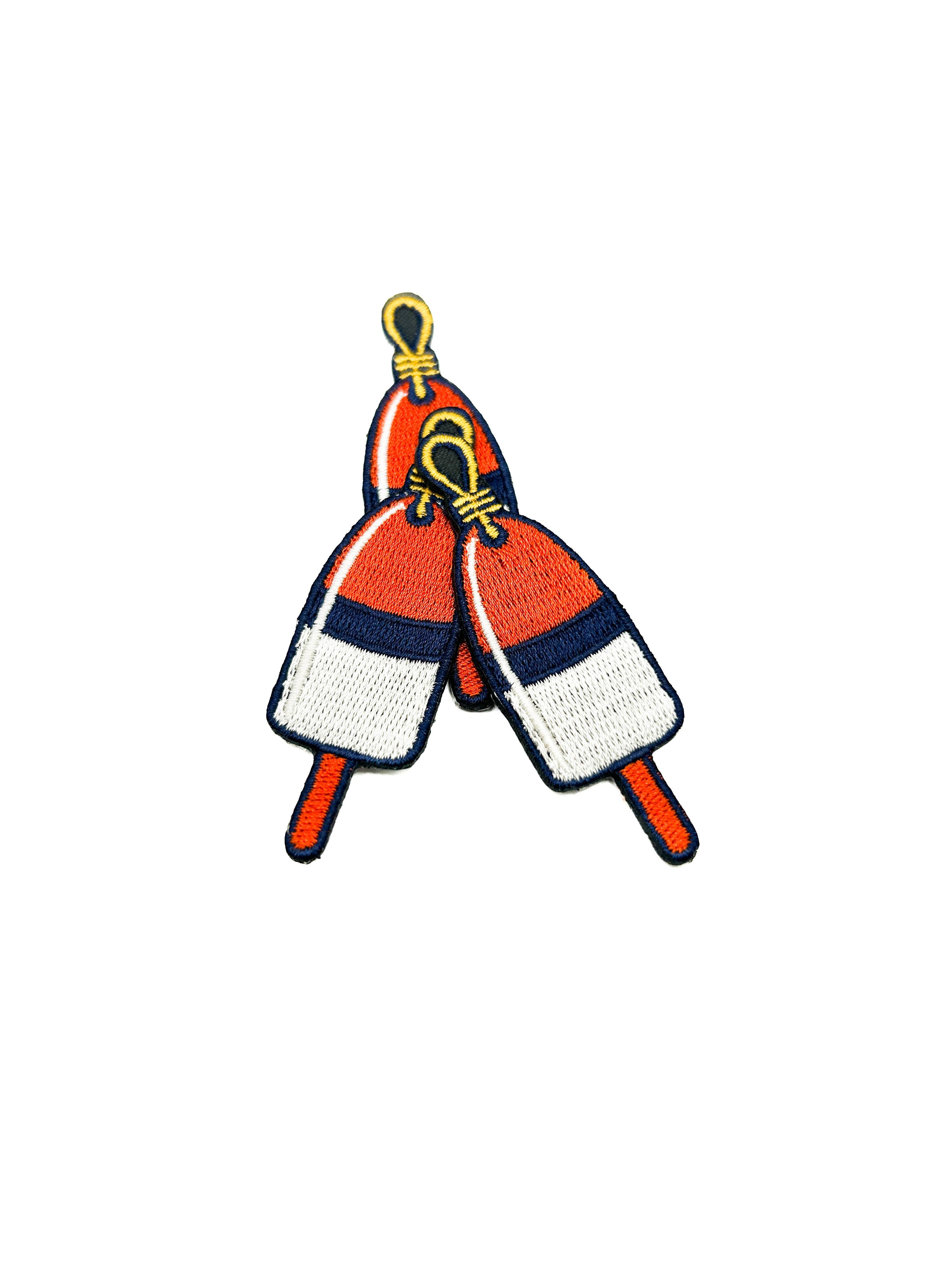 Lobster Buoy Iron-On Patch