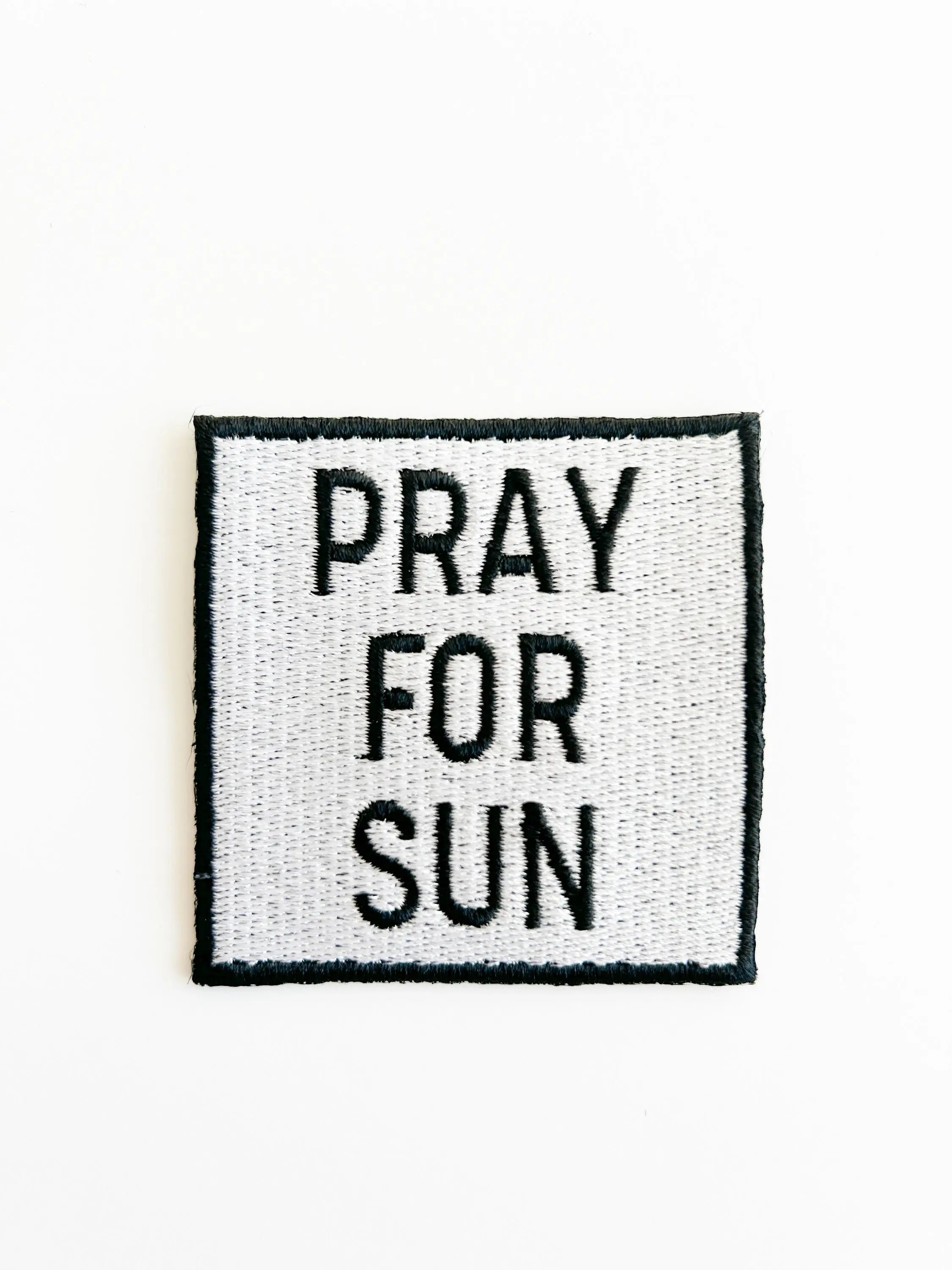 Pray for Sun Iron-On Patch
