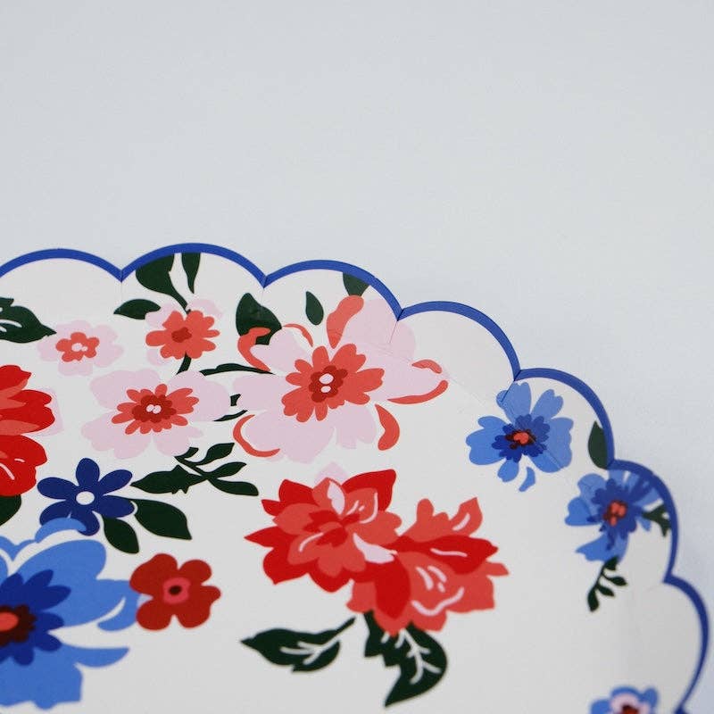 Summer Floral Dessert Plates