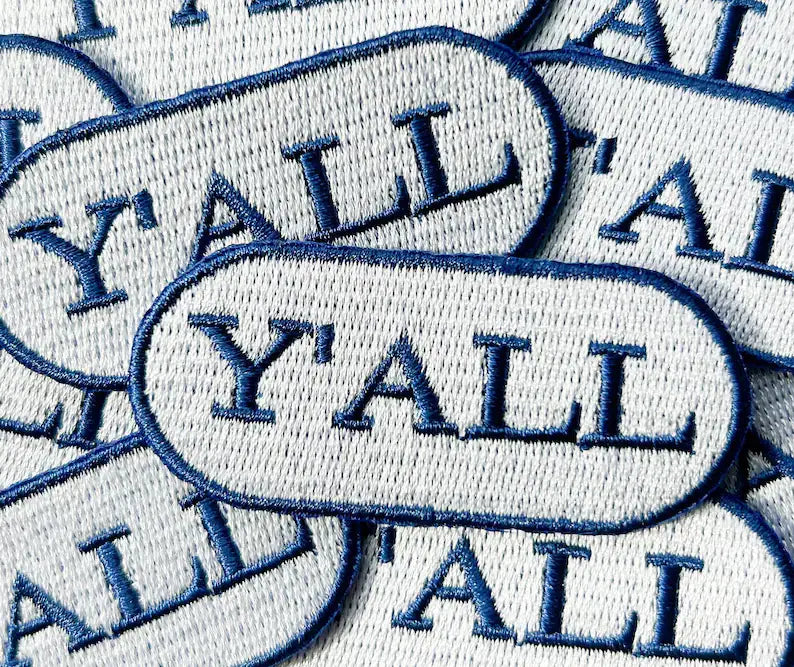 Y'all (Blue) Iron-on Patch