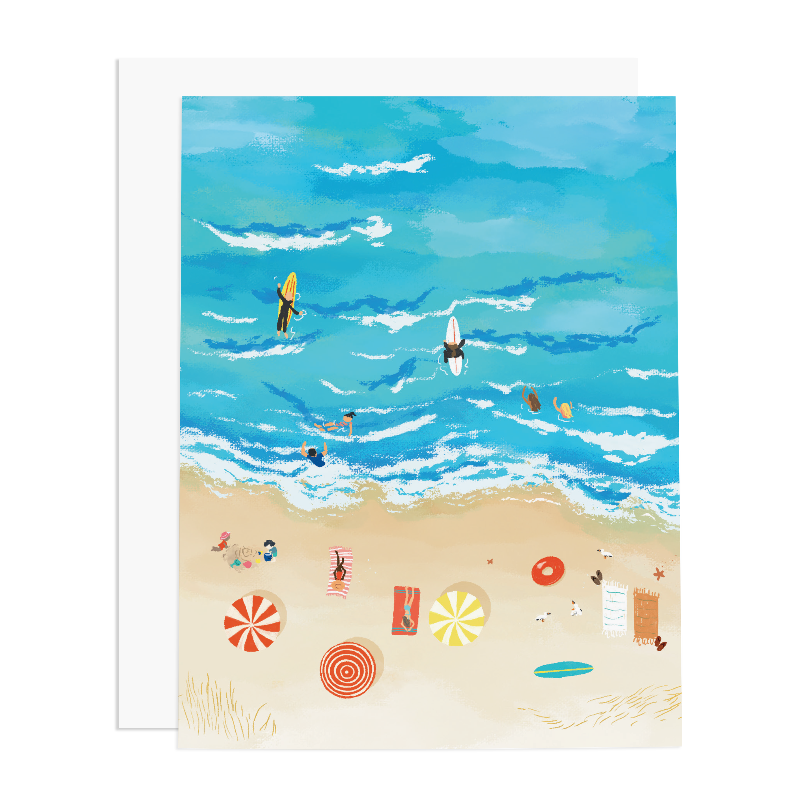 Beach People Greeting Card