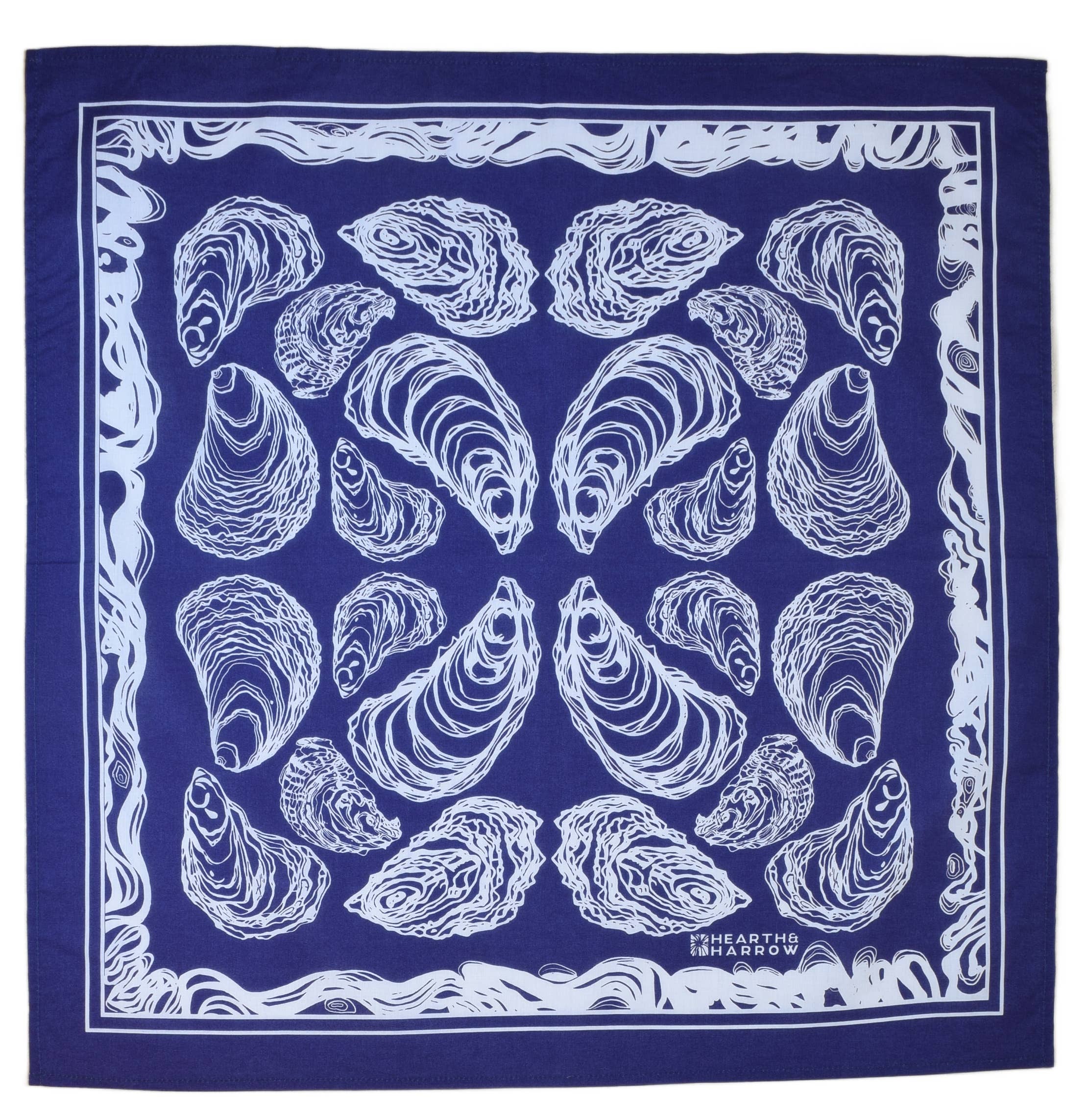 Royal Blue Oyster Bandana Royal Blue