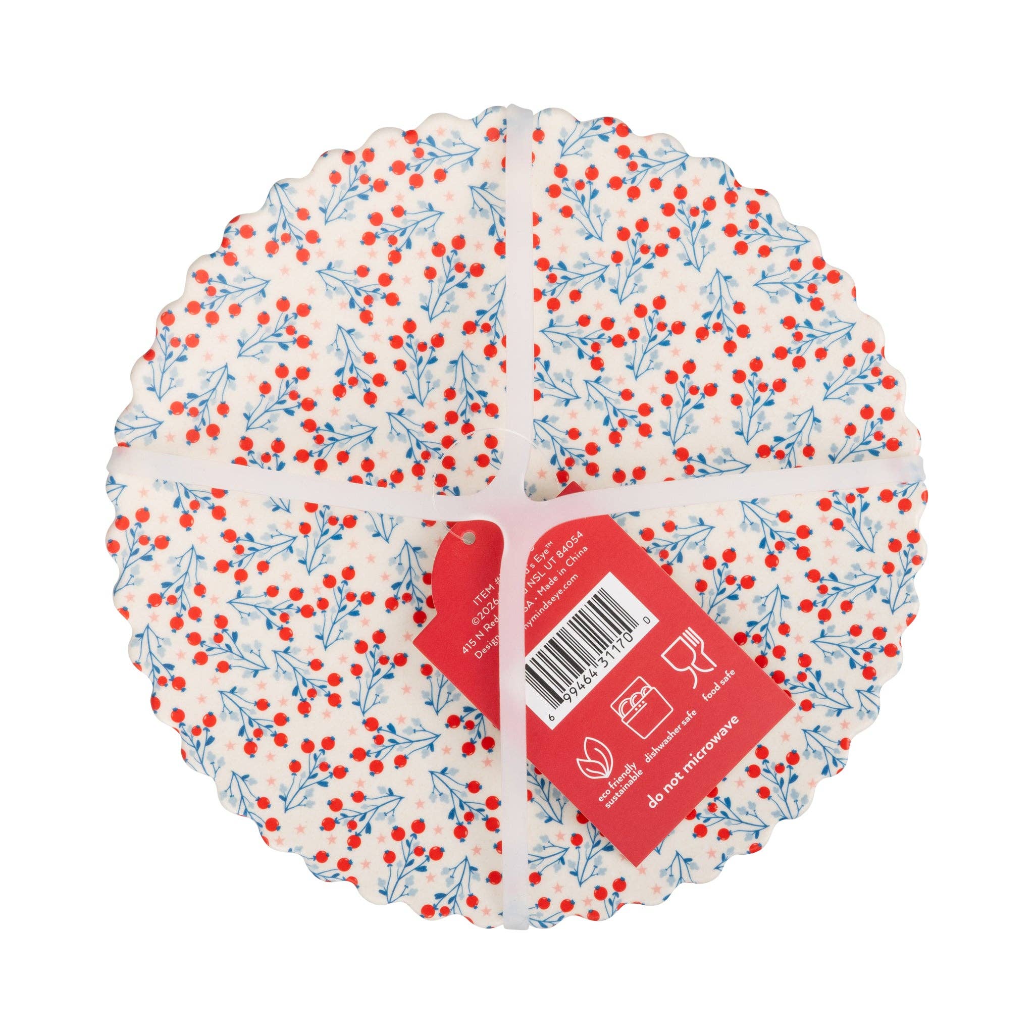 Floral Bamboo Plate Set (Melamine)
