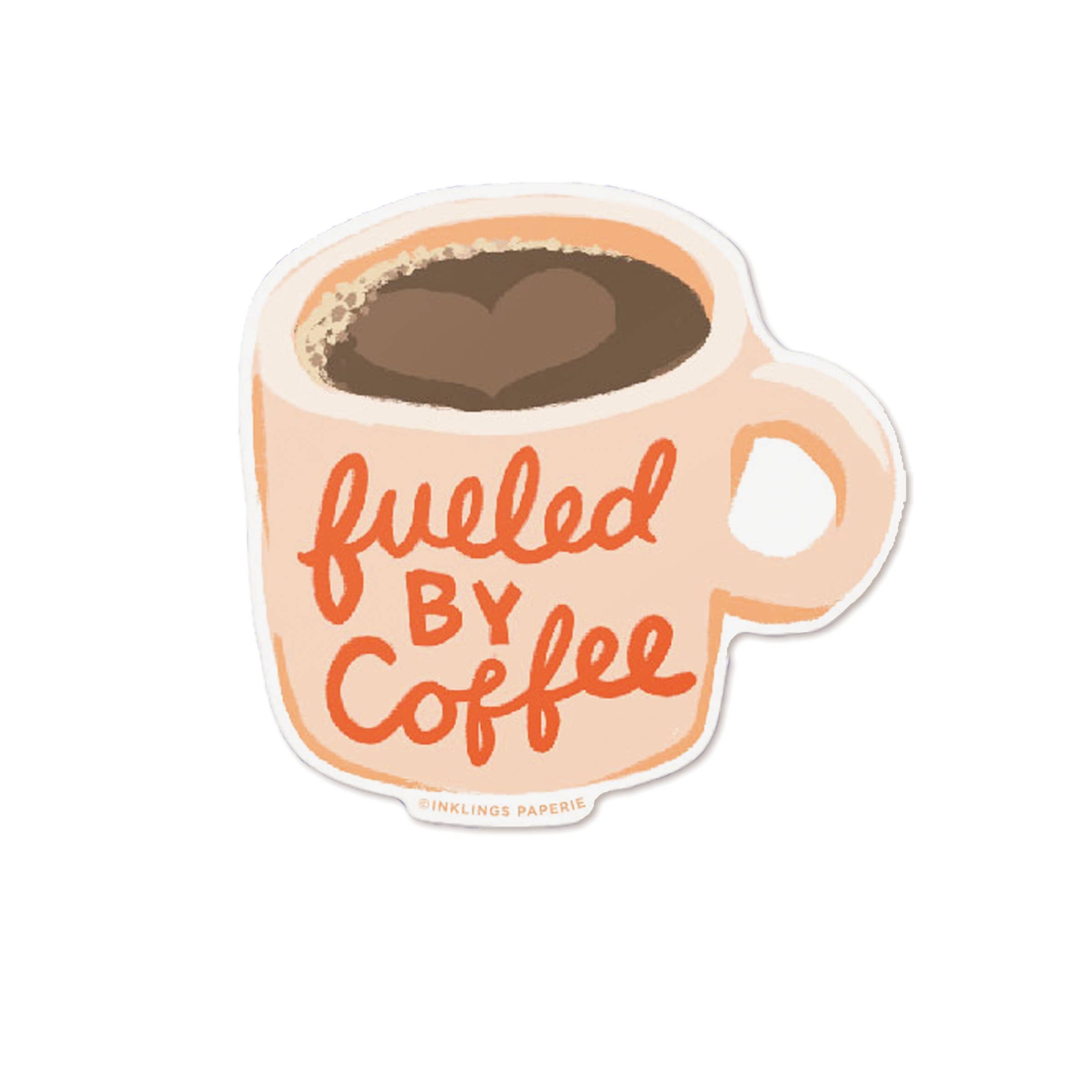 Fueled by Coffee Vinyl Sticker