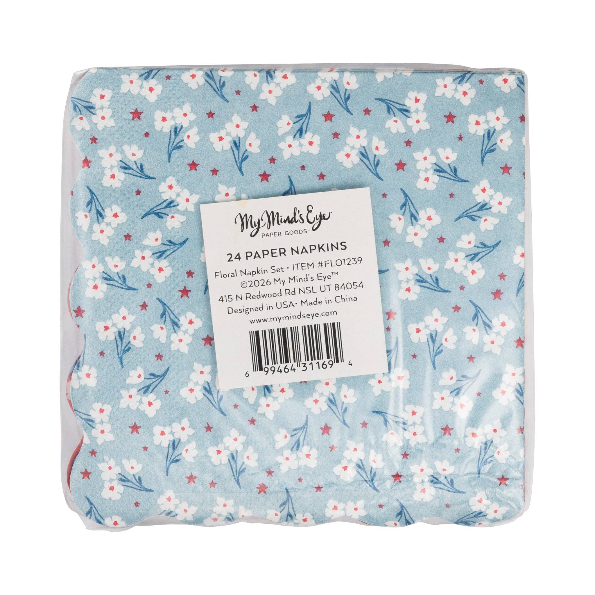 Floral Cocktail Paper Napkin Set