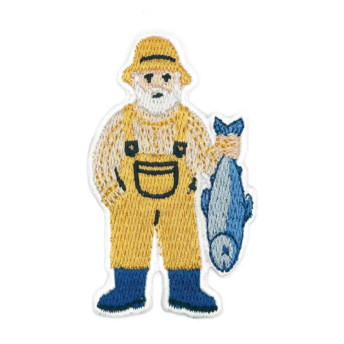 Old Salt Fisherman Iron On Patch