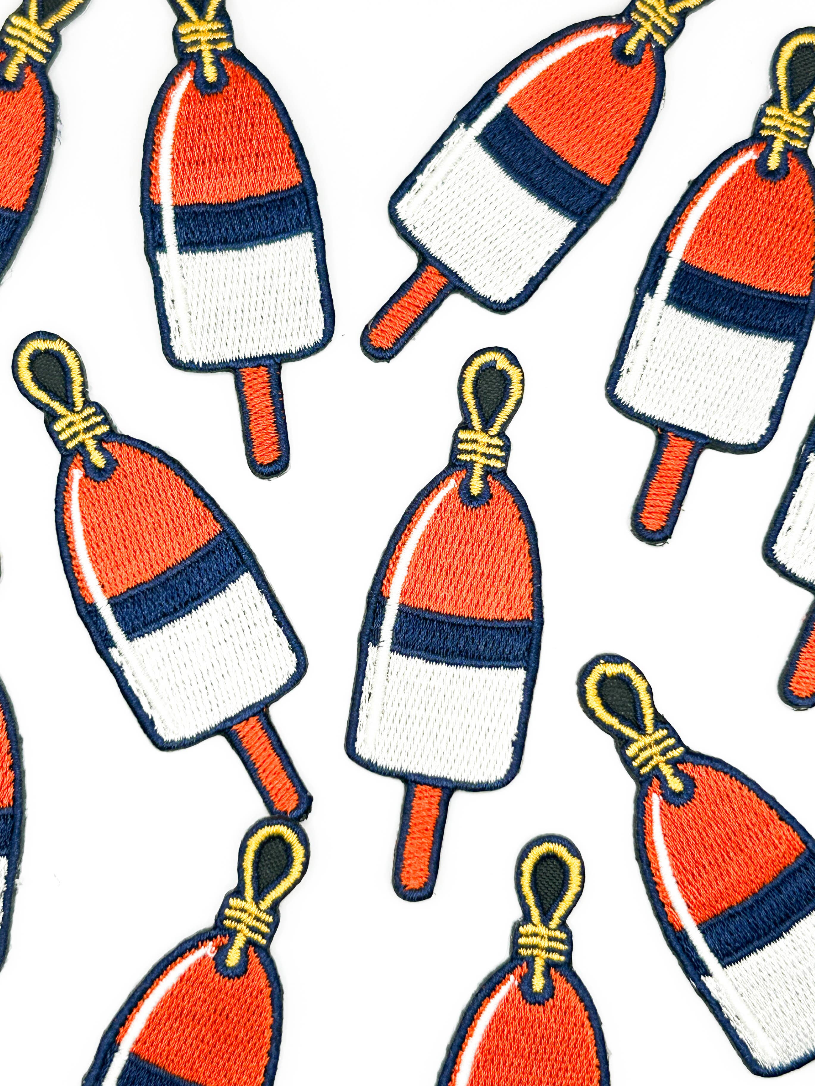 Lobster Buoy Iron-On Patch