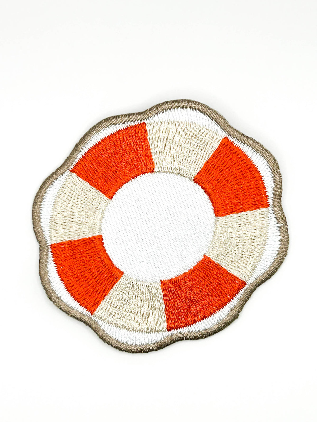 Life Preserver Embroidered Patch Iron On Nautical Beach