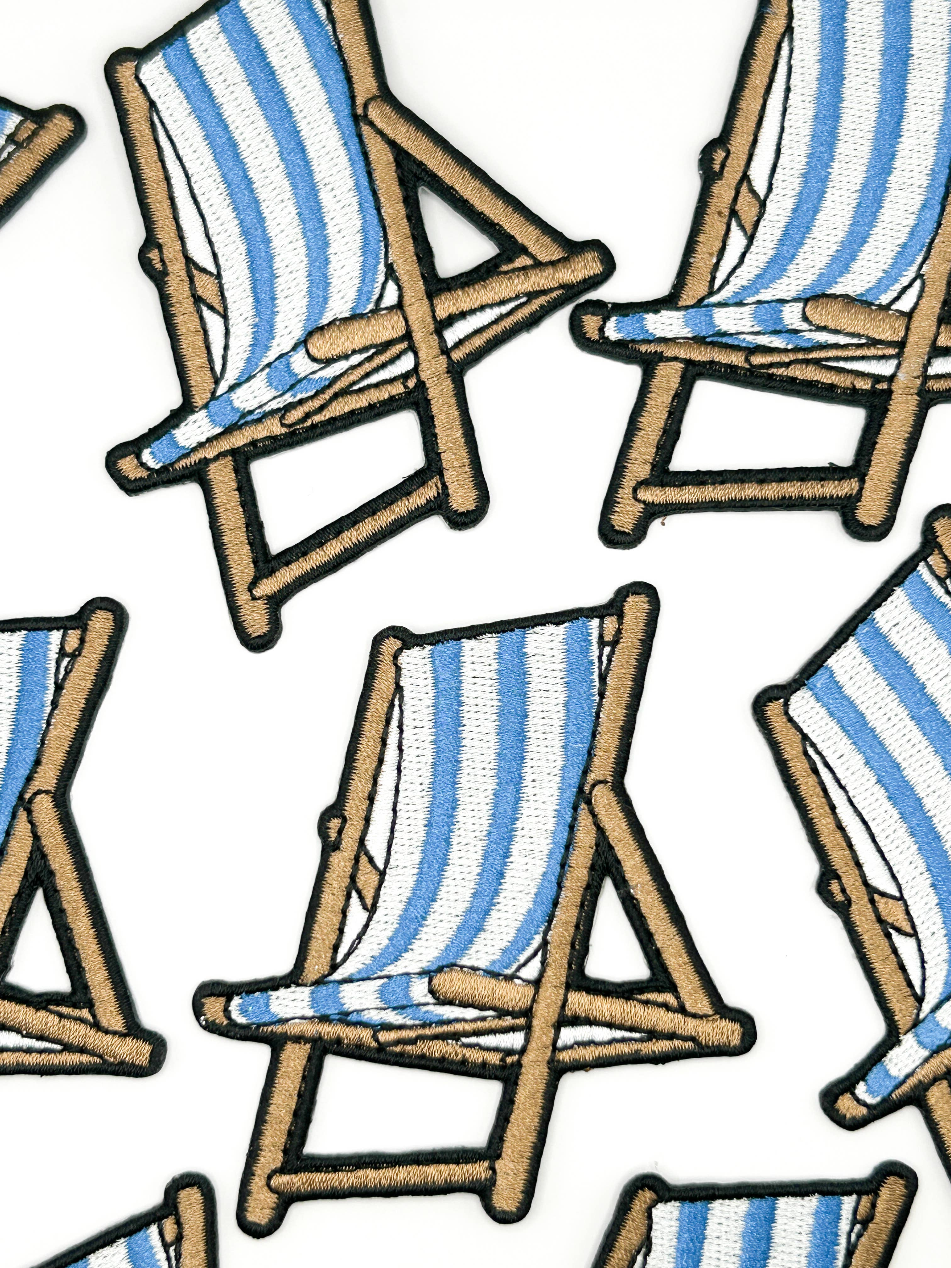 Beach Chair Iron-On Patch